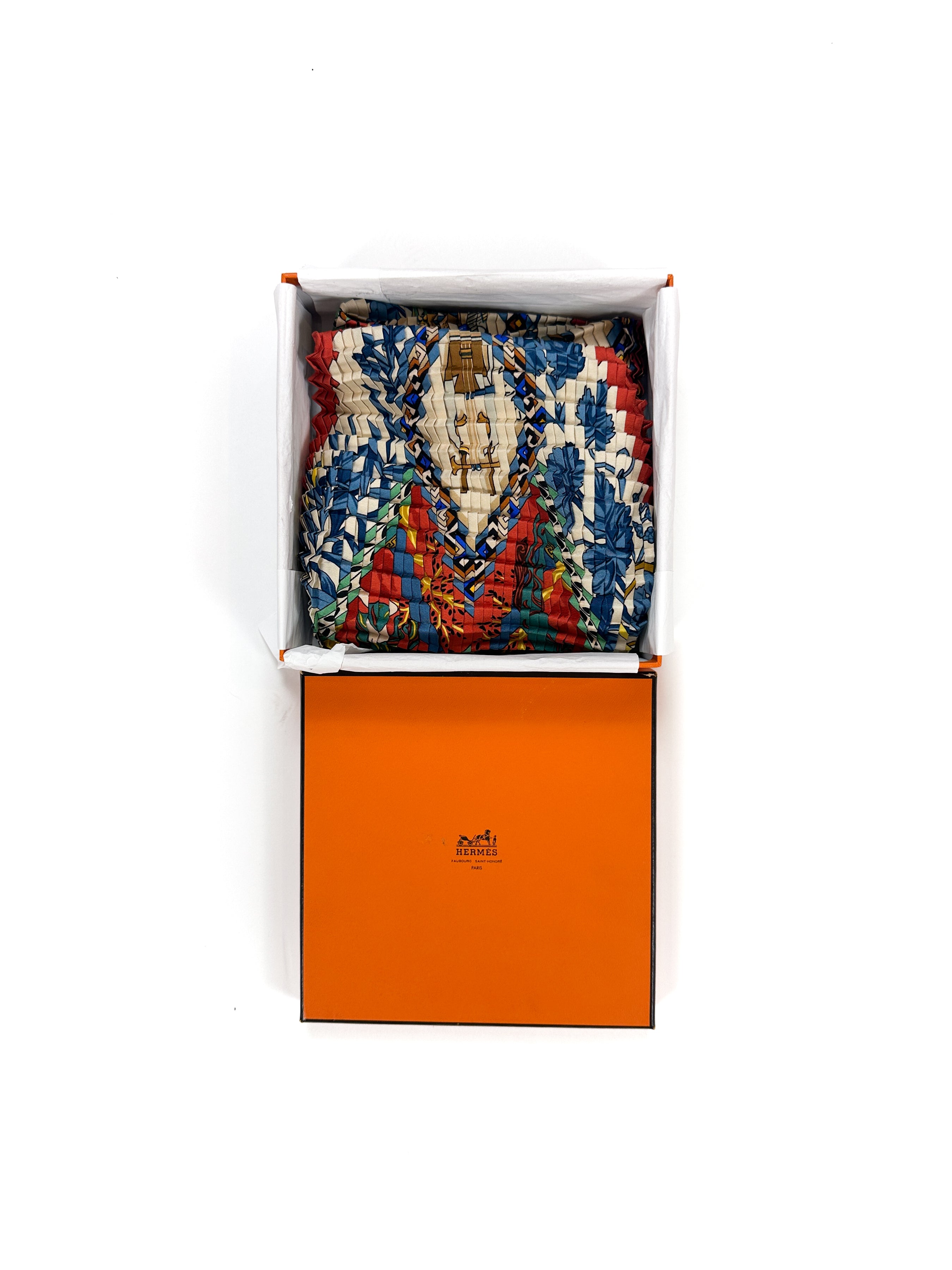 Hermès Musique des Dieux Mosaic Plissé 90