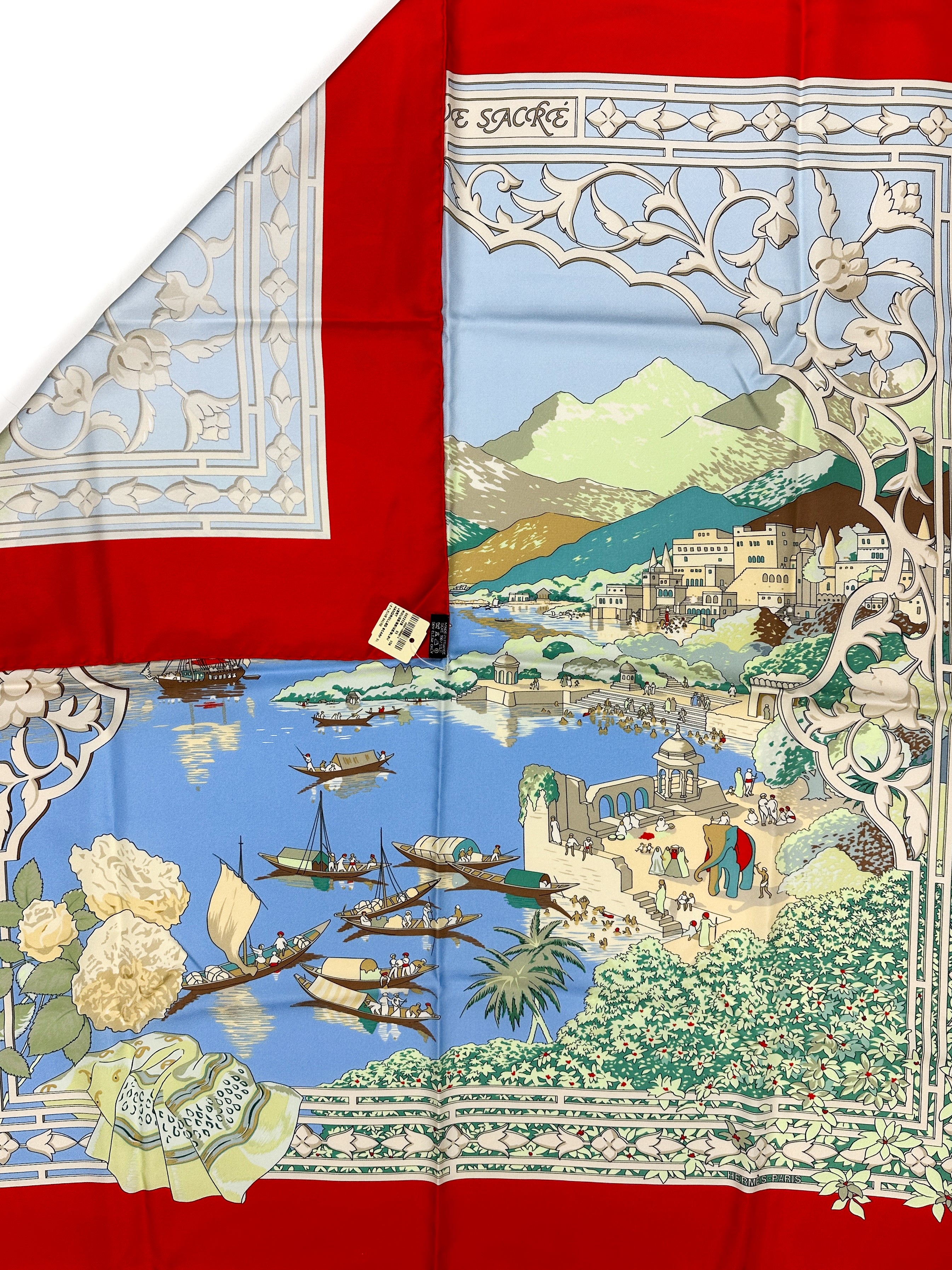 Hermès Le Fleuve Sacre 90