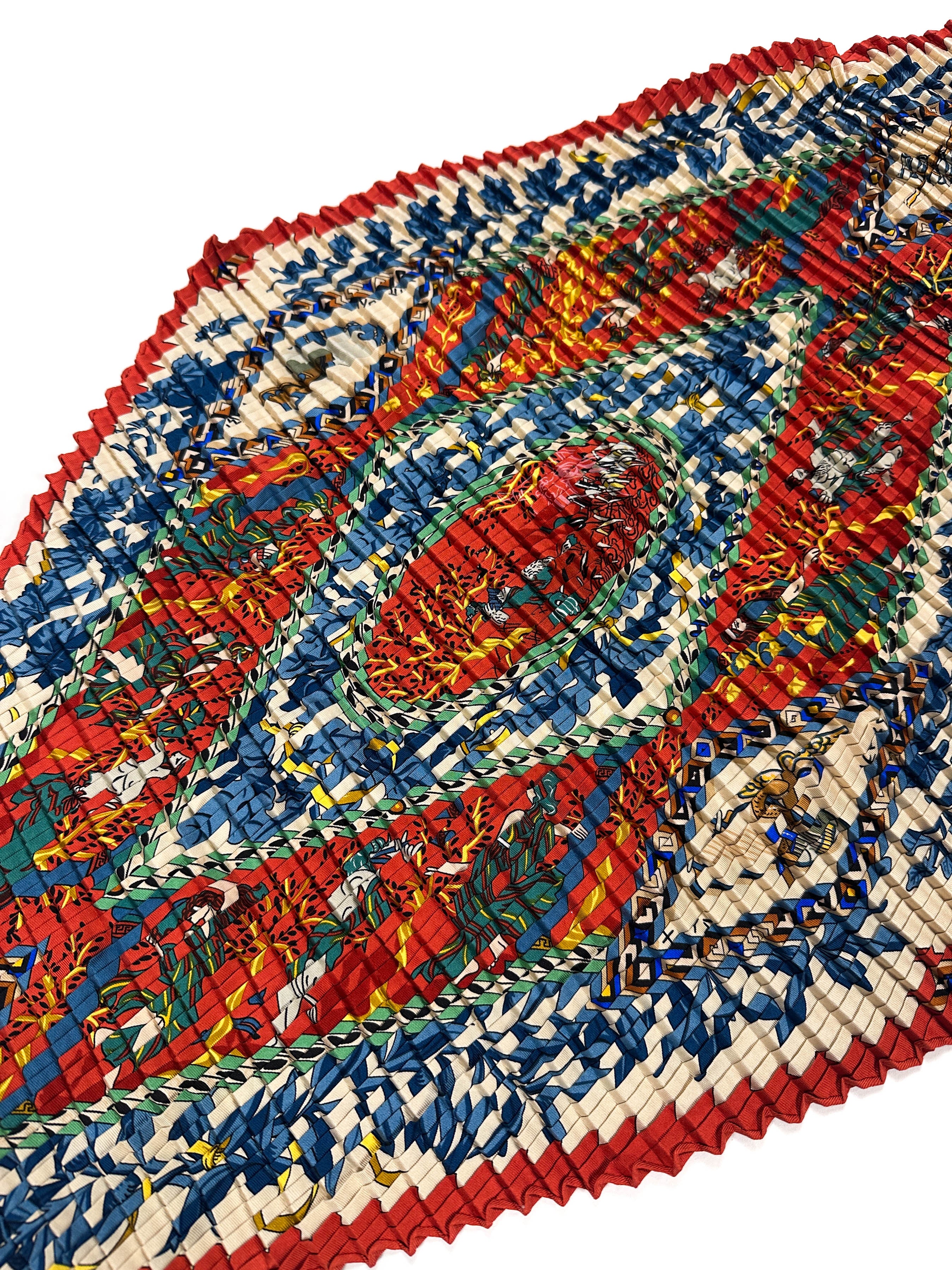 Hermès Musique des Dieux Mosaic Plissé 90