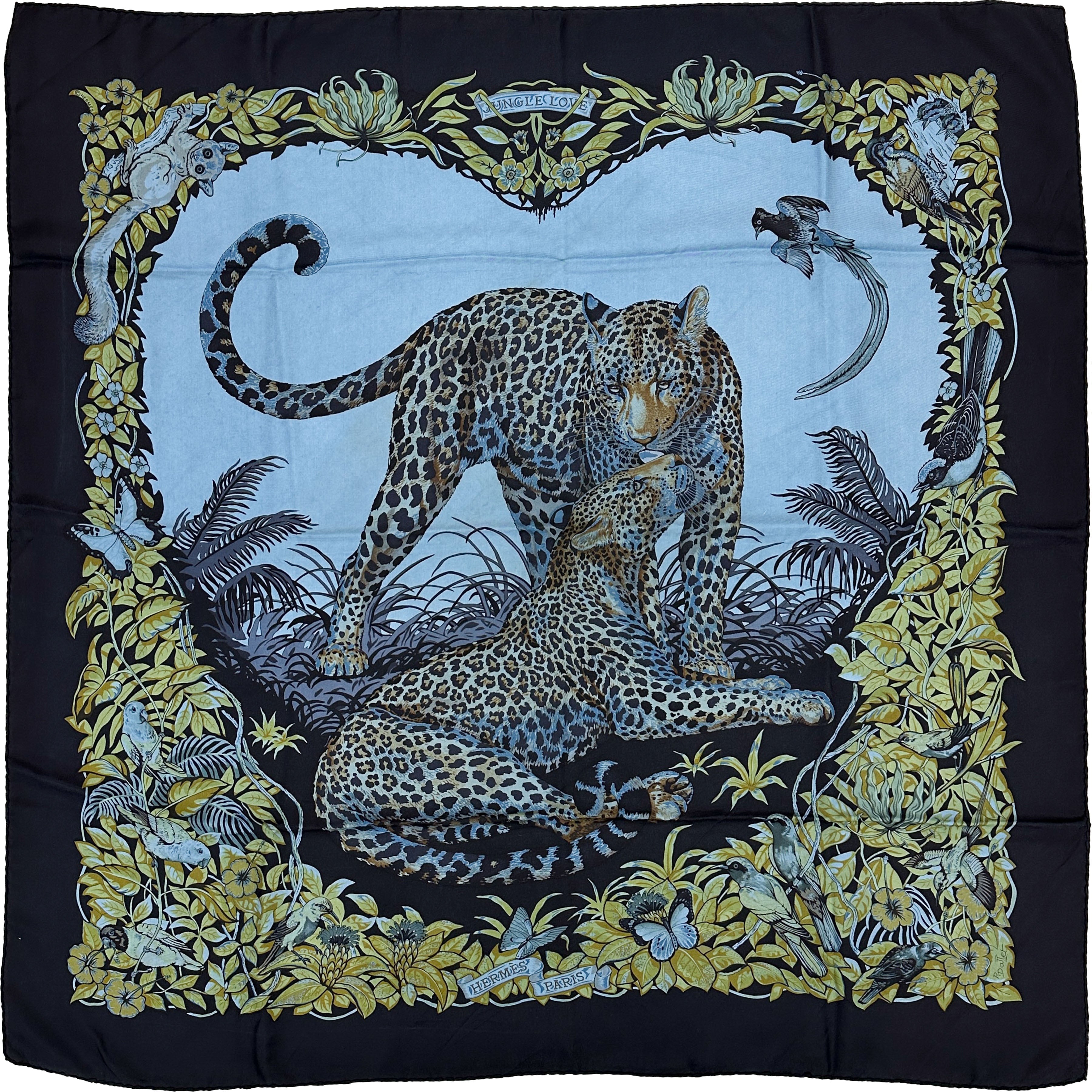 Hermès Jungle Love Dip Dye 90