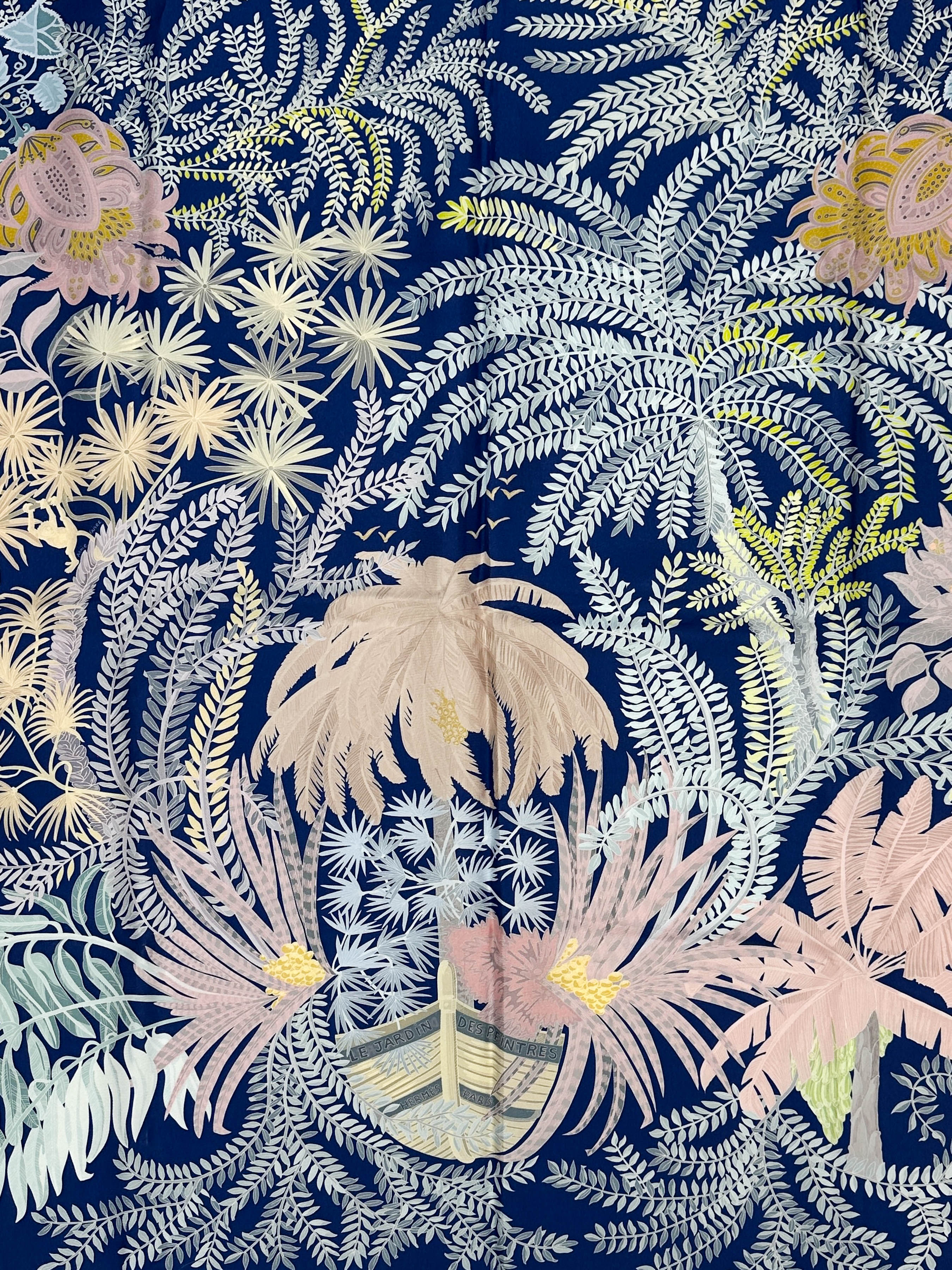Hermès Le Jardin des Peintres Double Face 90