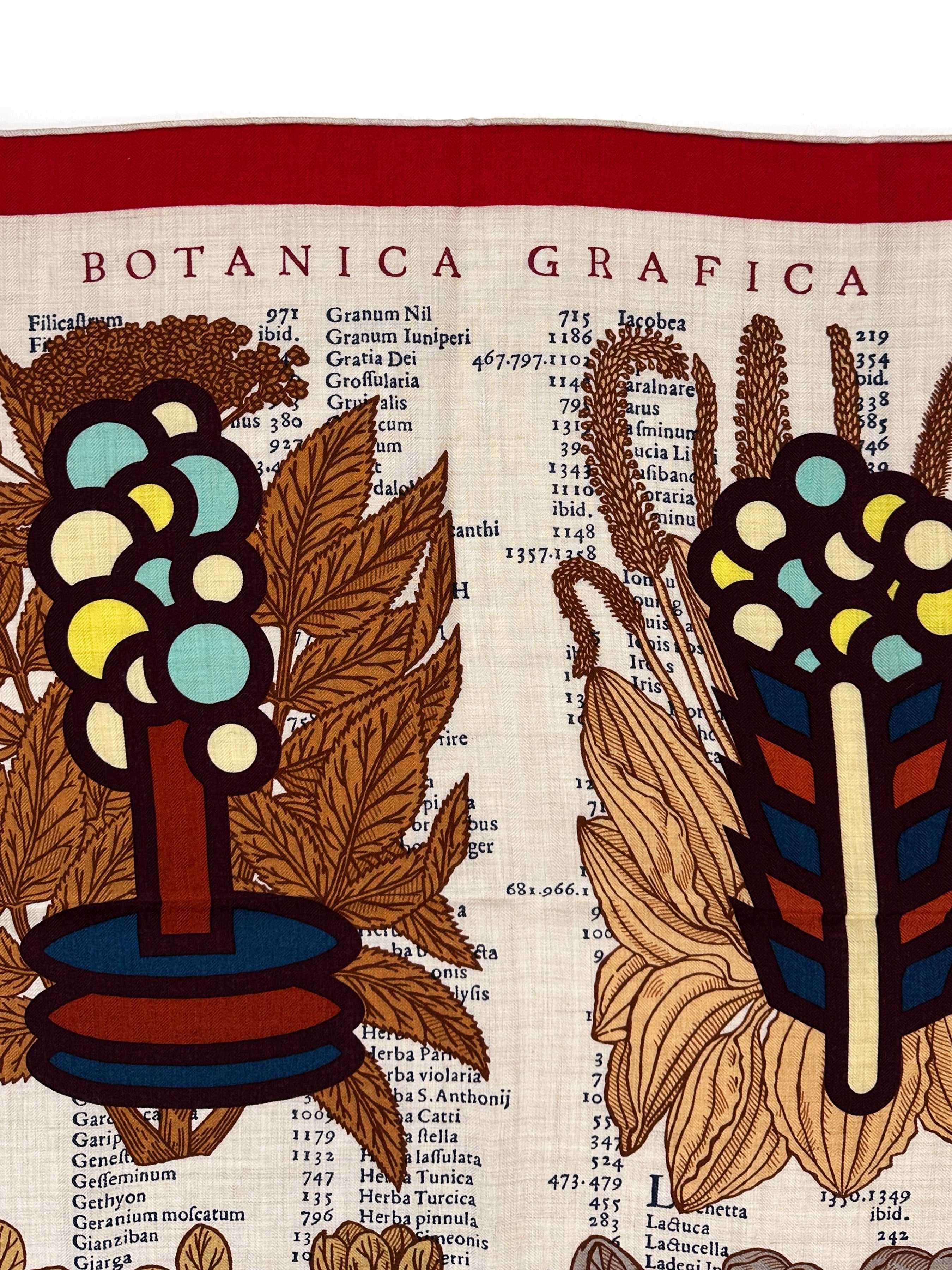 Hermès Botanica Grafica Cashmere Silk 140