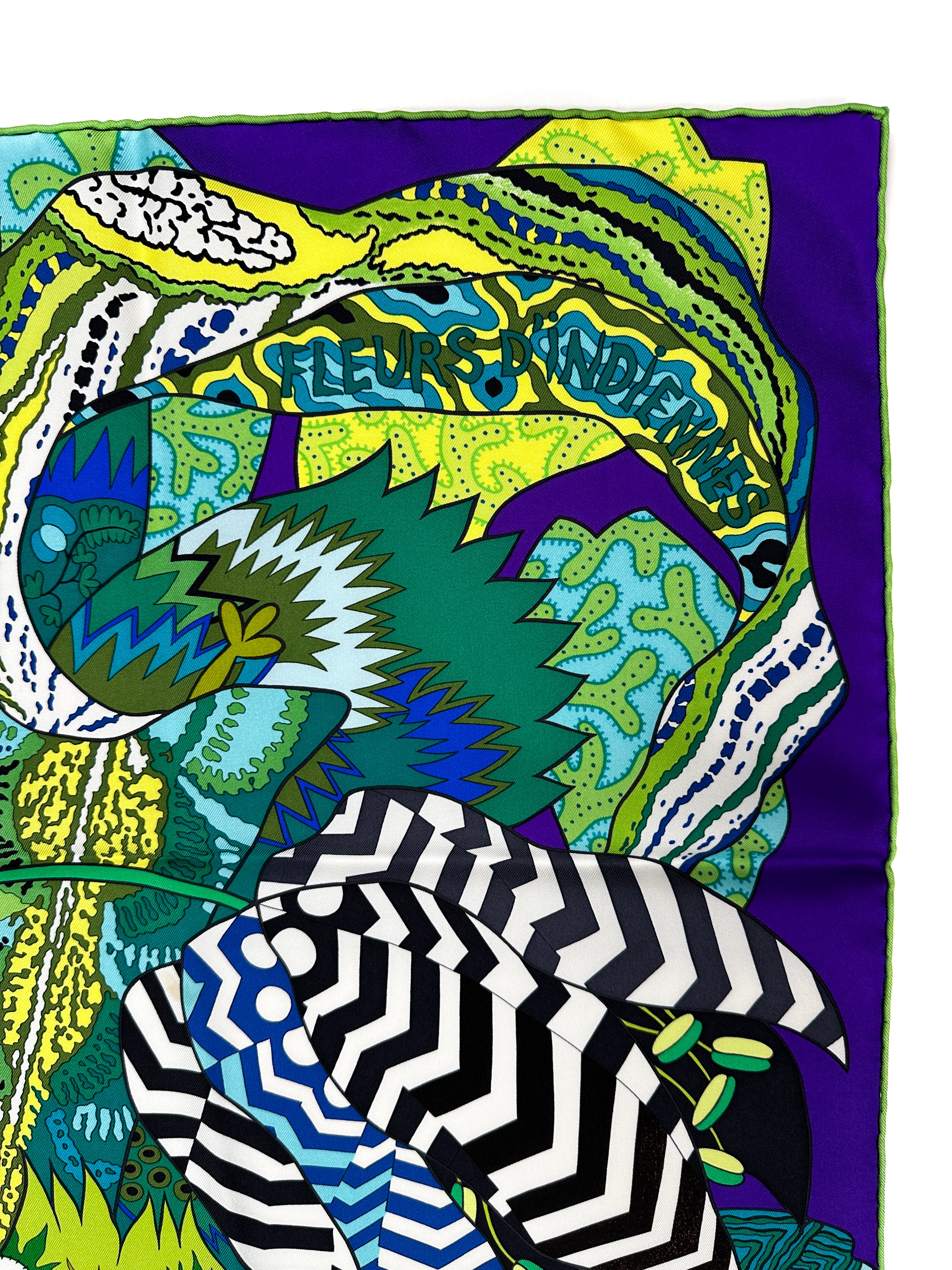 Hermès Fleurs d'indiennes 90
