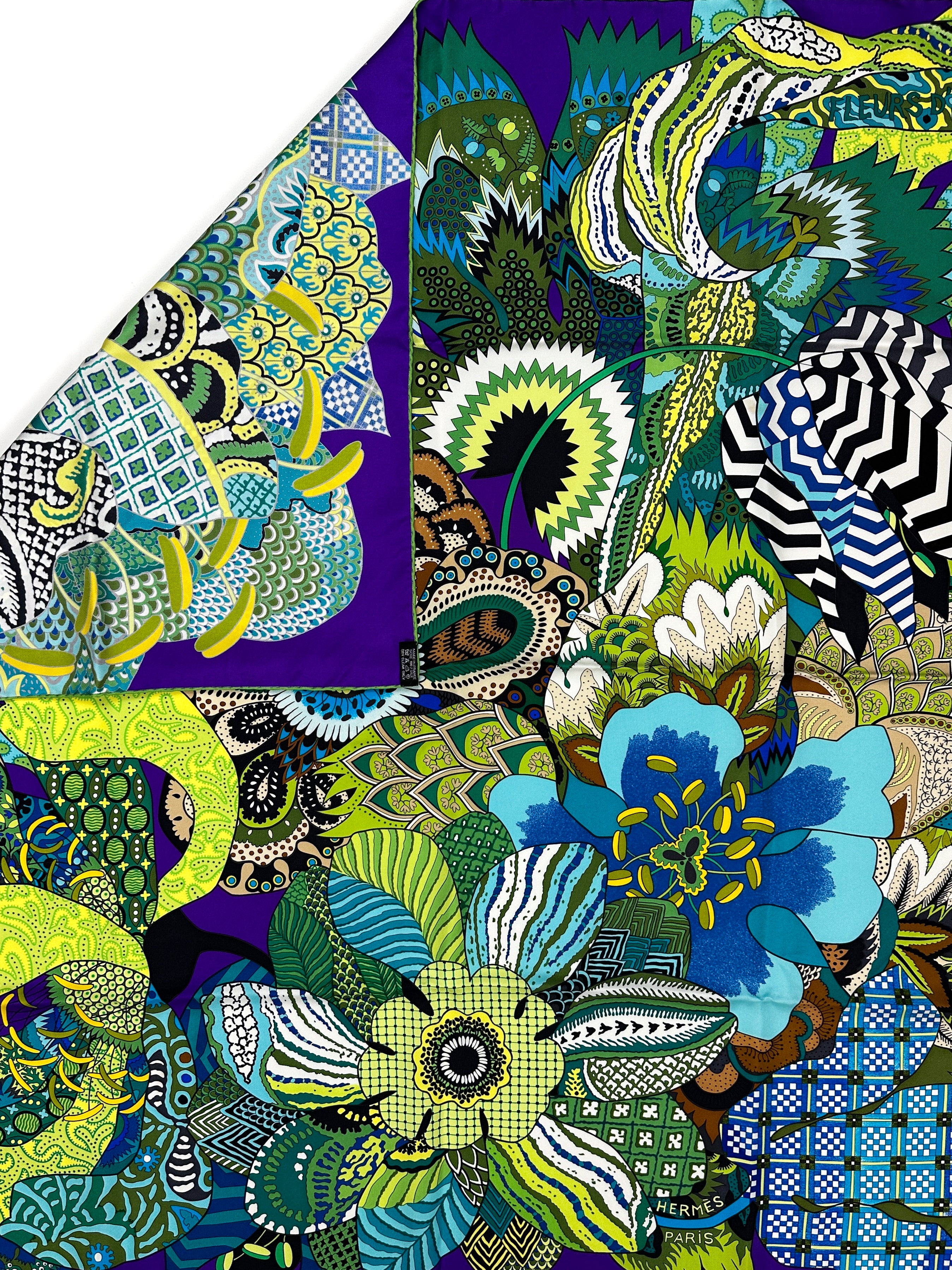 Hermès Fleurs d'indiennes 90