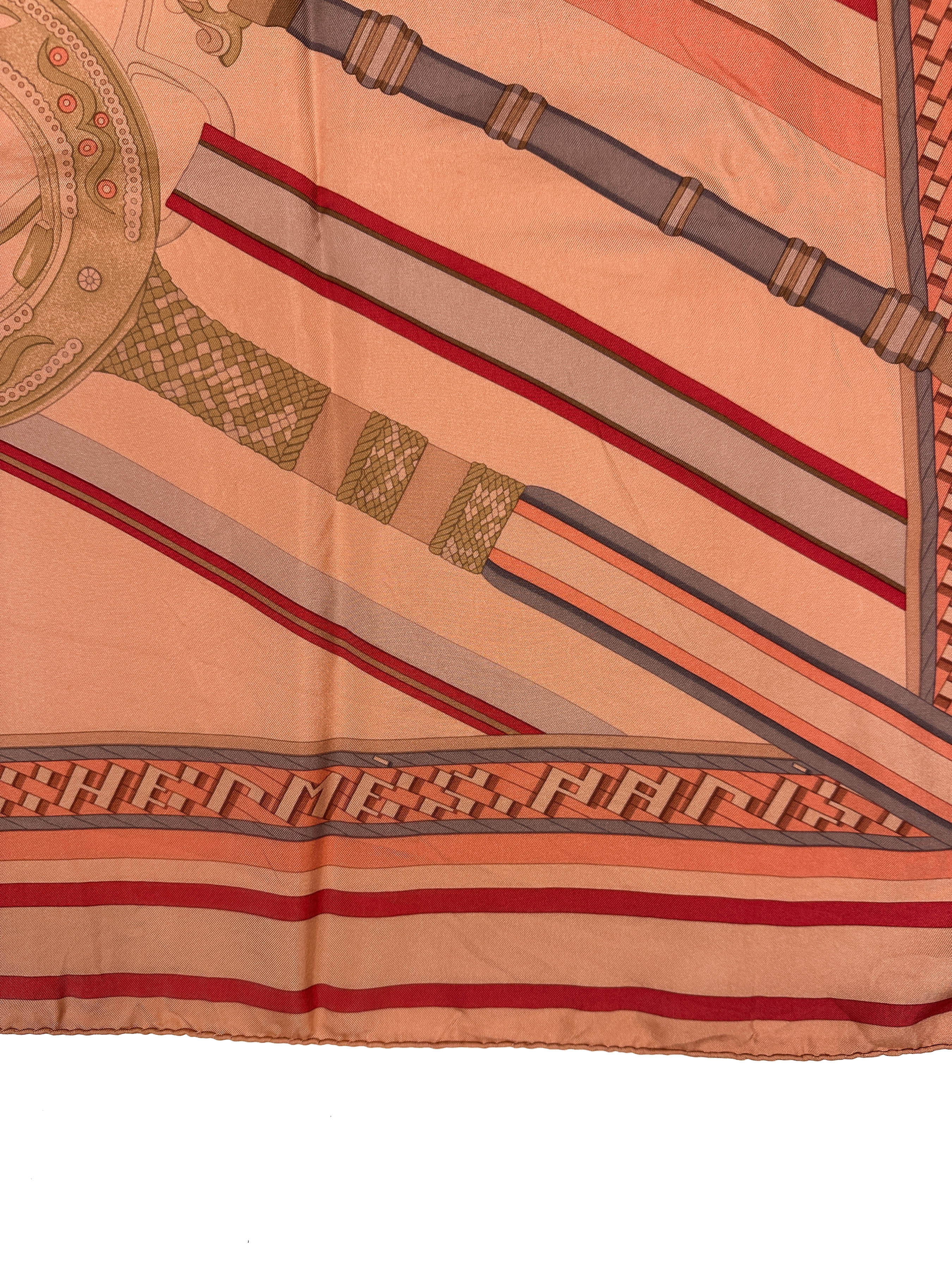 Hermès Concours d'étriers Dip Dye Silk 140