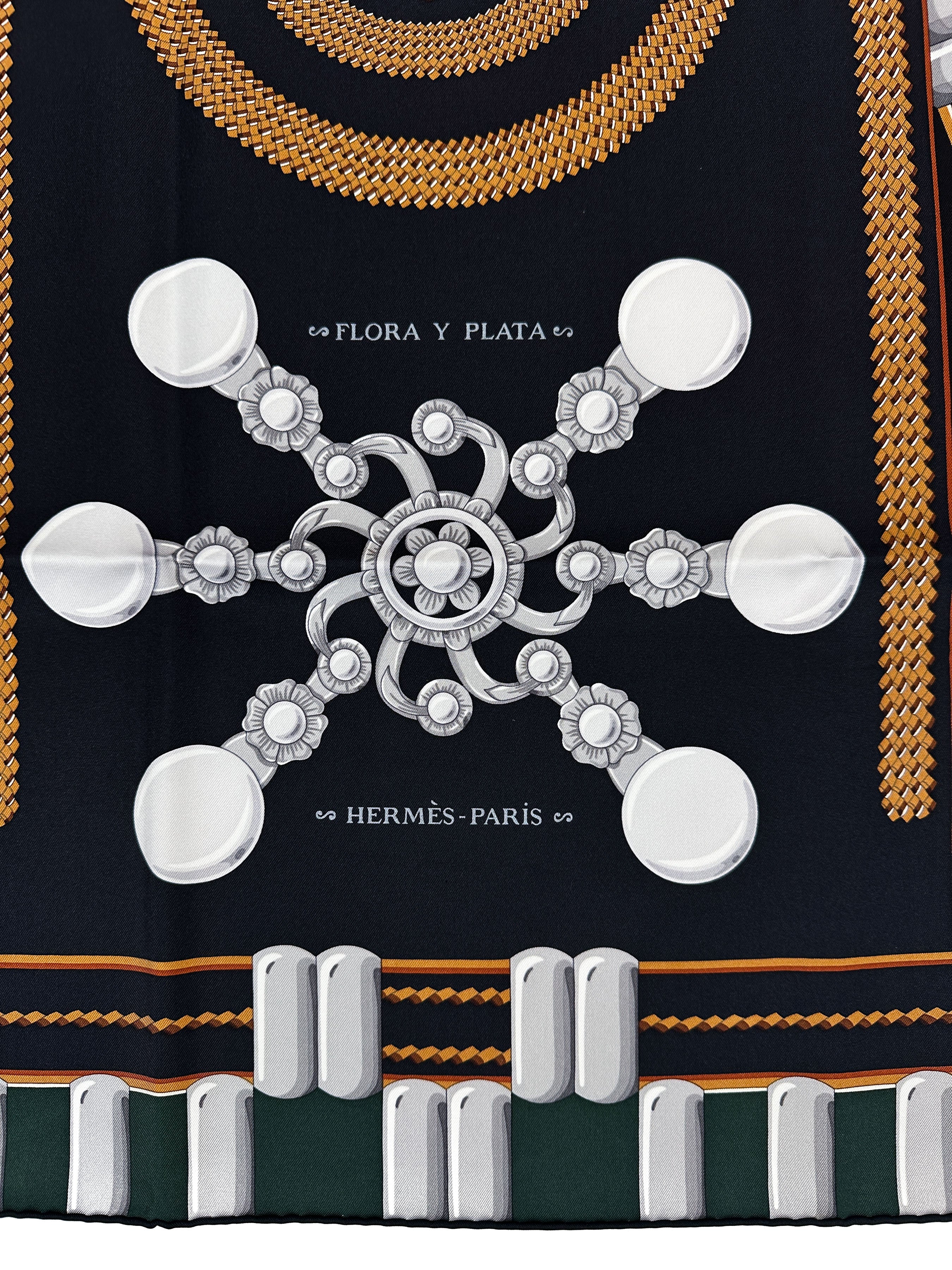 Hermès Flora y Plata 90