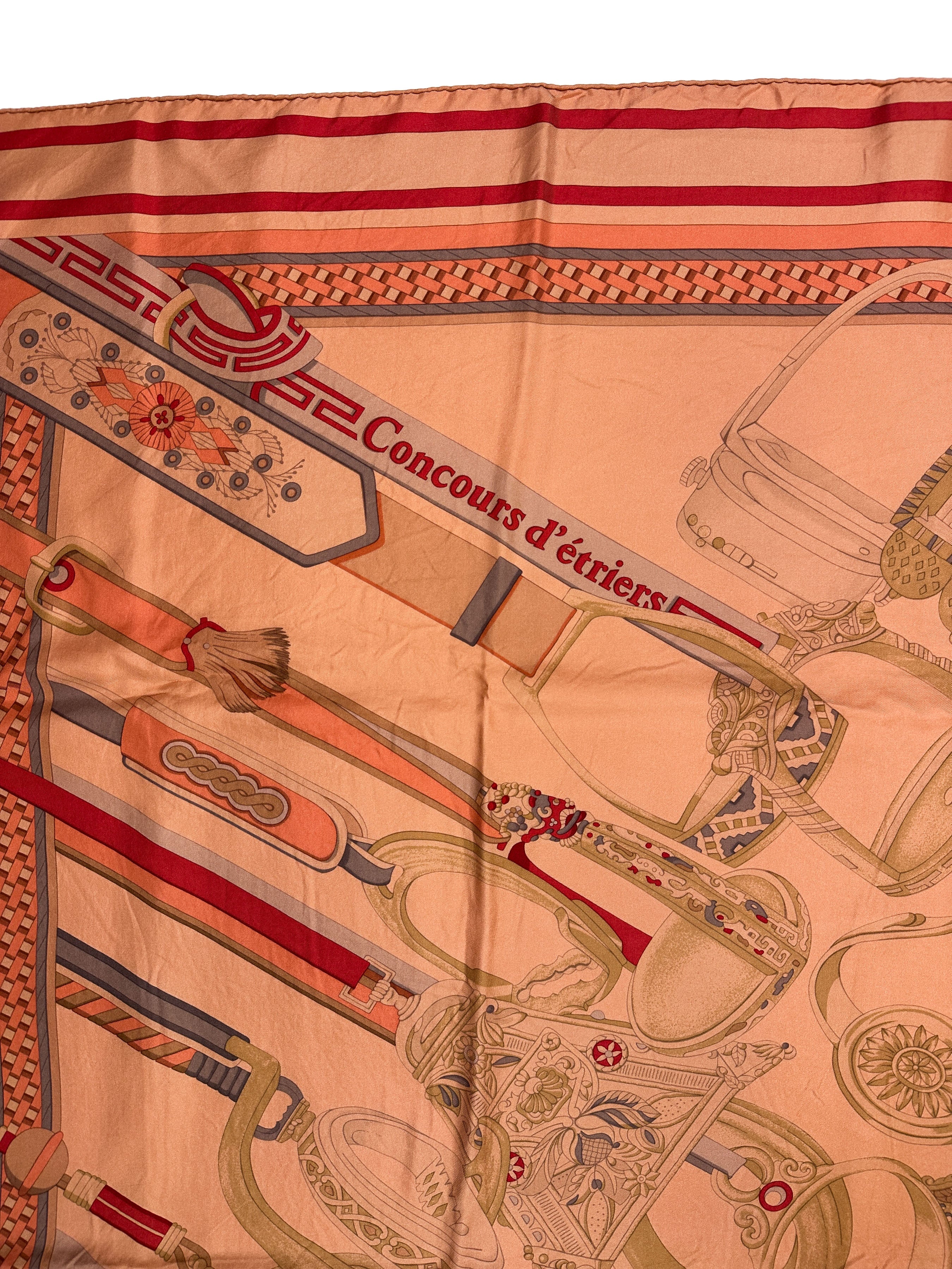 Hermès Concours d'étriers Dip Dye Silk 140