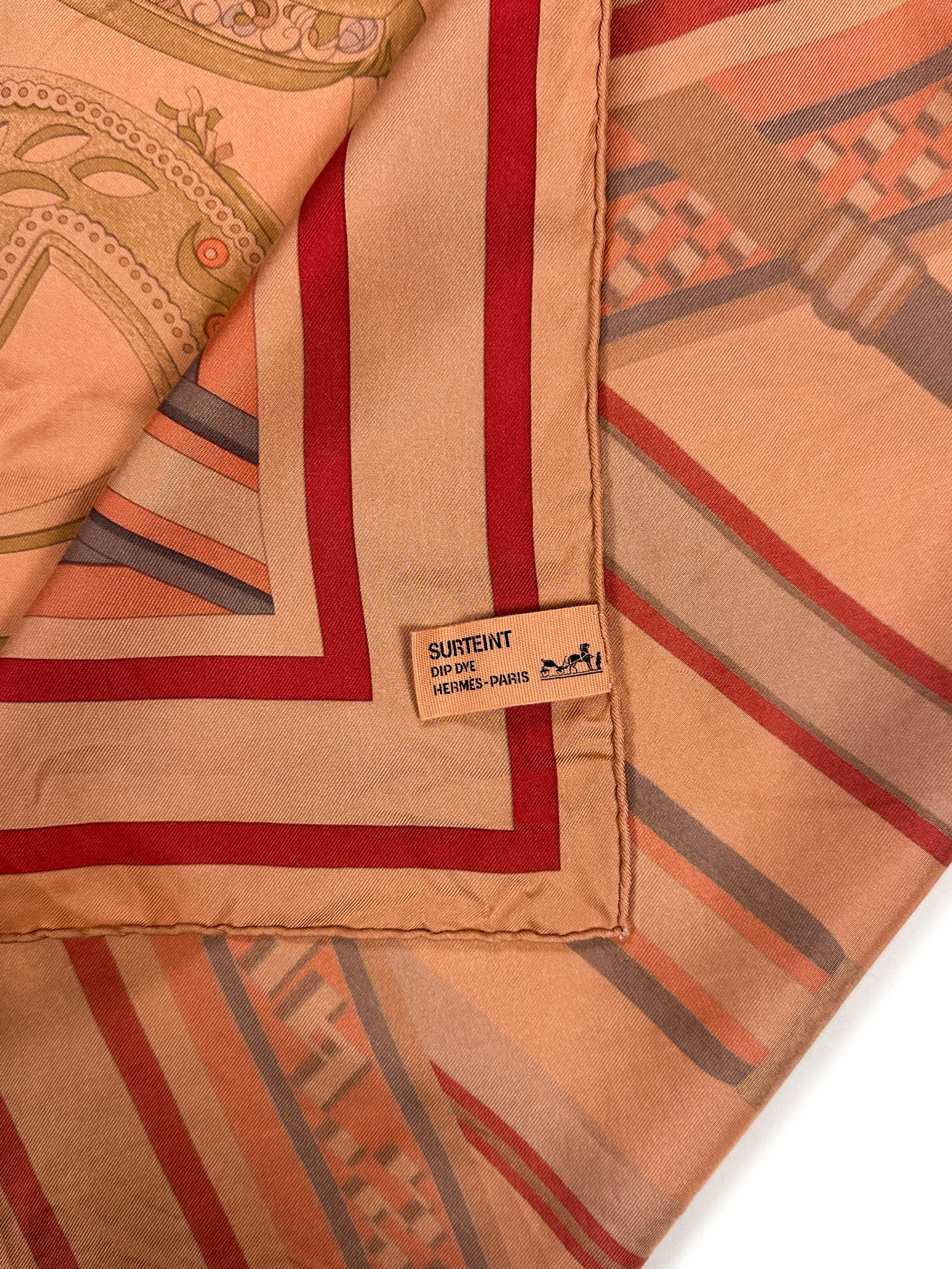 Hermès Concours d'étriers Dip Dye Silk 140