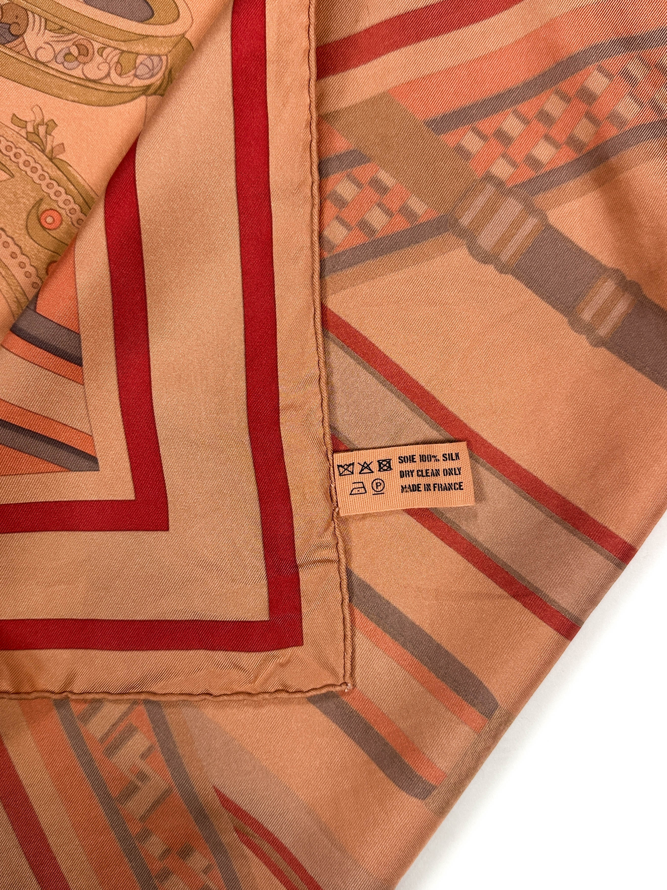 Hermès Concours d'étriers Dip Dye Silk 140