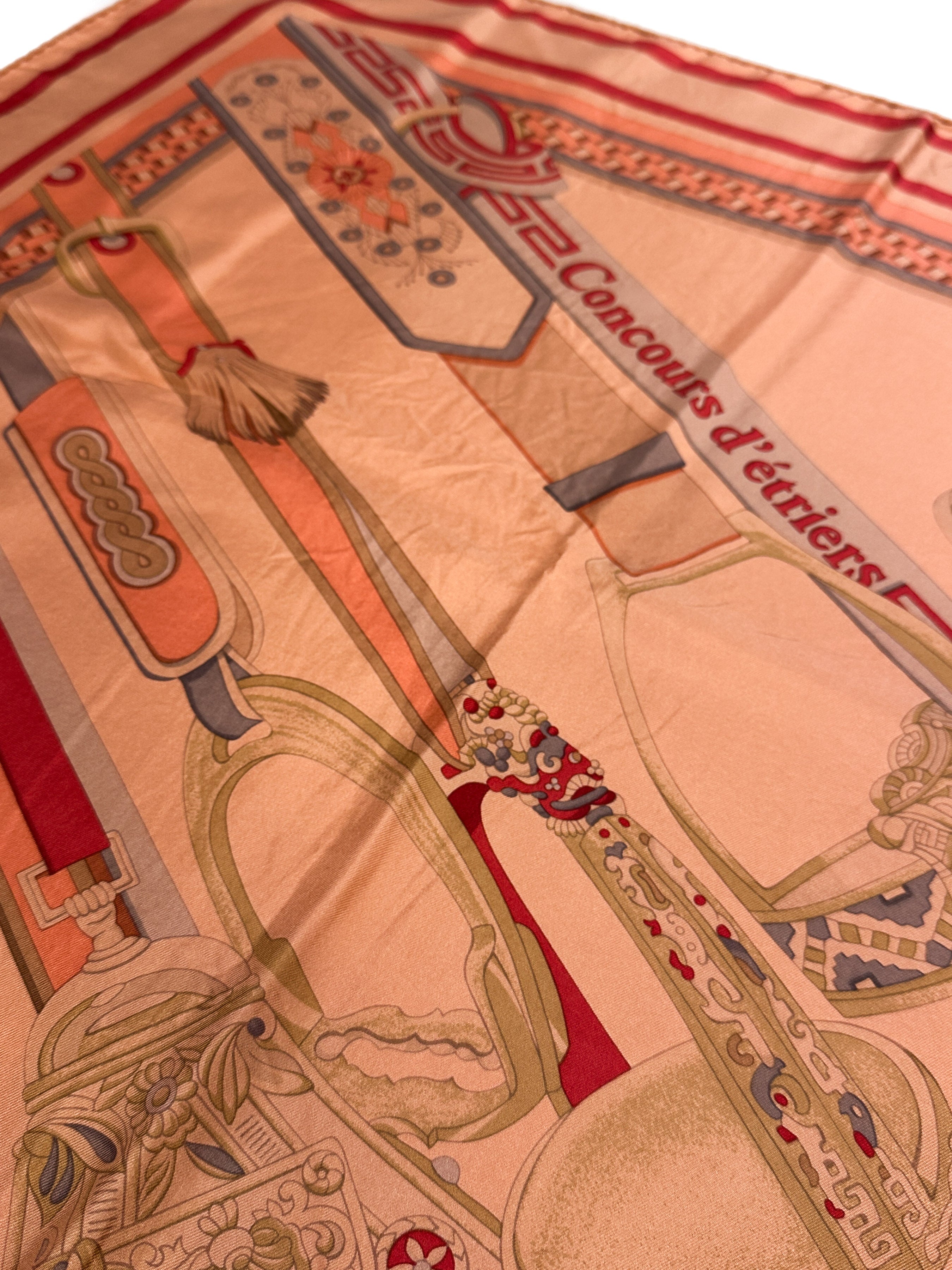 Hermès Concours d'étriers Dip Dye Silk 140