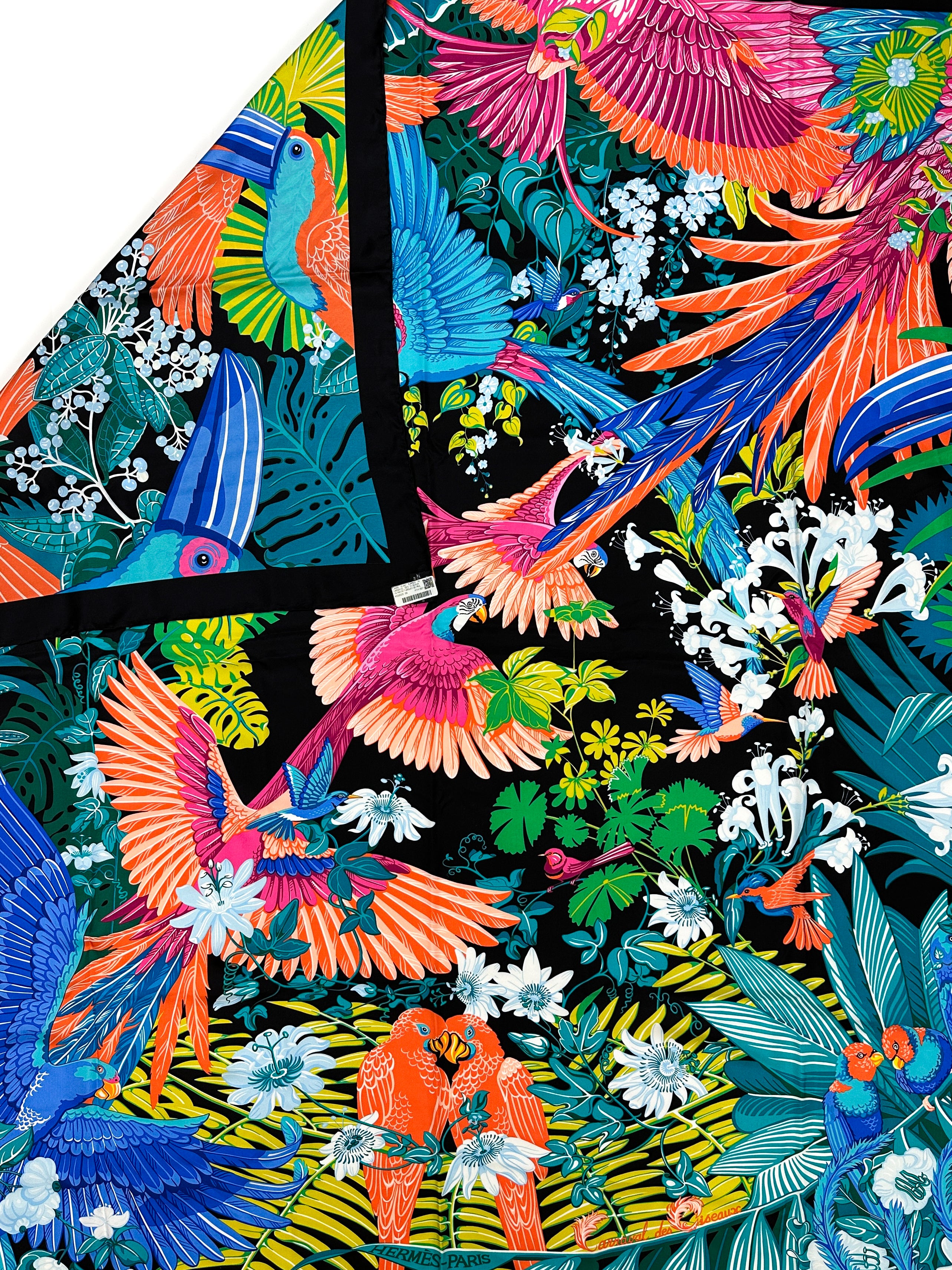 Hermès Carnaval des Oiseaux Silk 140