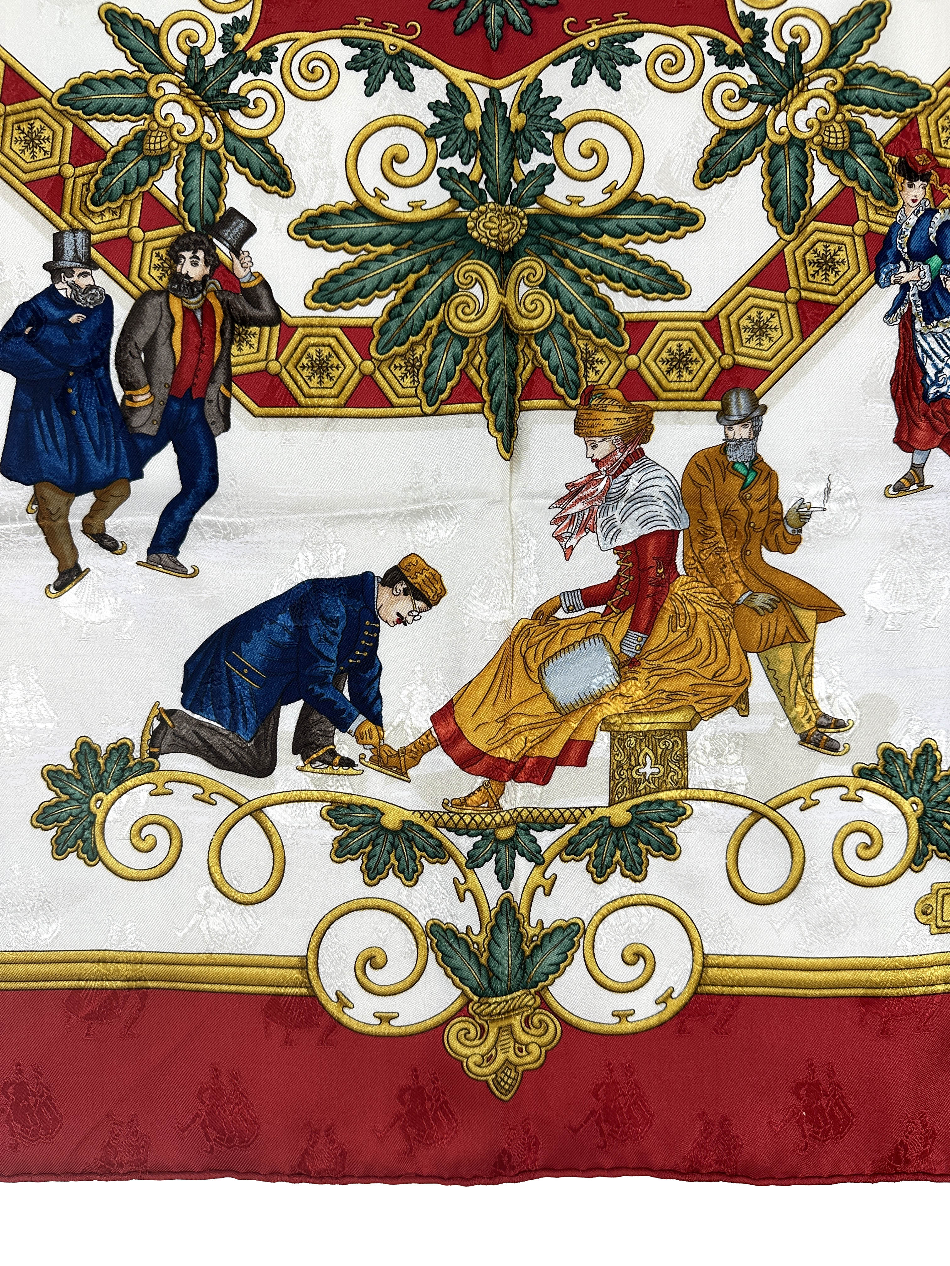 Hermès Joies d'Hiver Jacquard 90