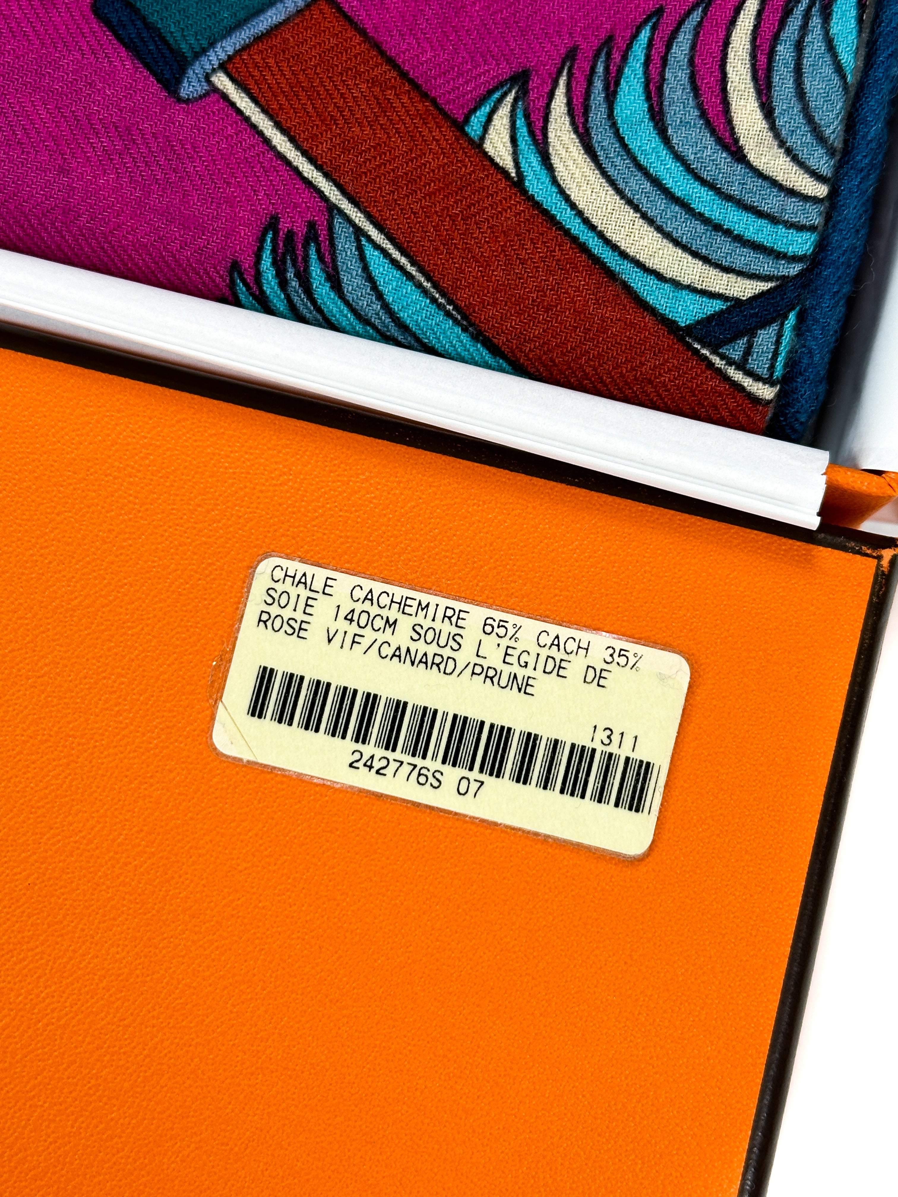 Hermès Sous L'Egide de Mars Cashmere Silk 140