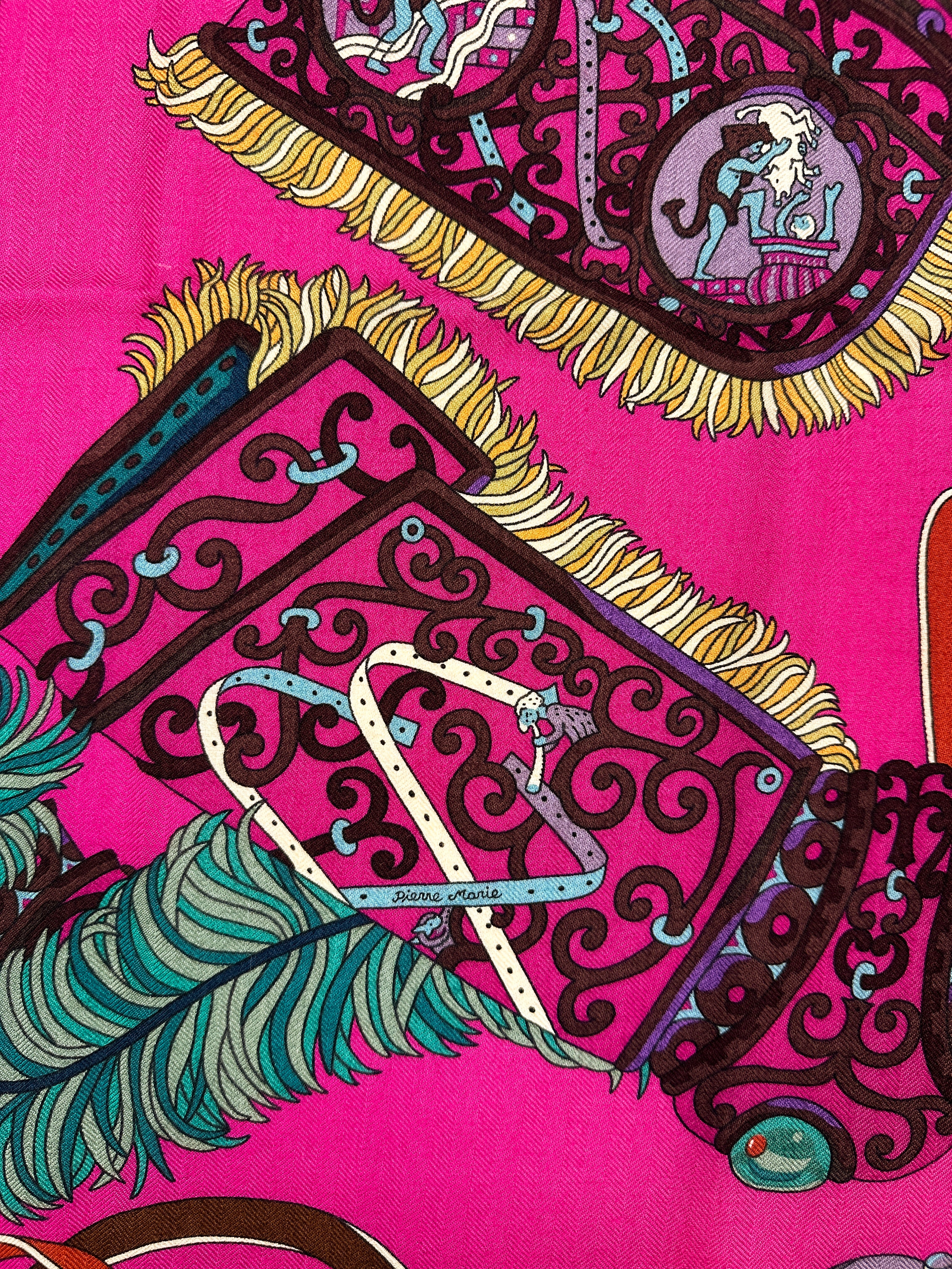 Hermès Sous L'Egide de Mars Cashmere Silk 140
