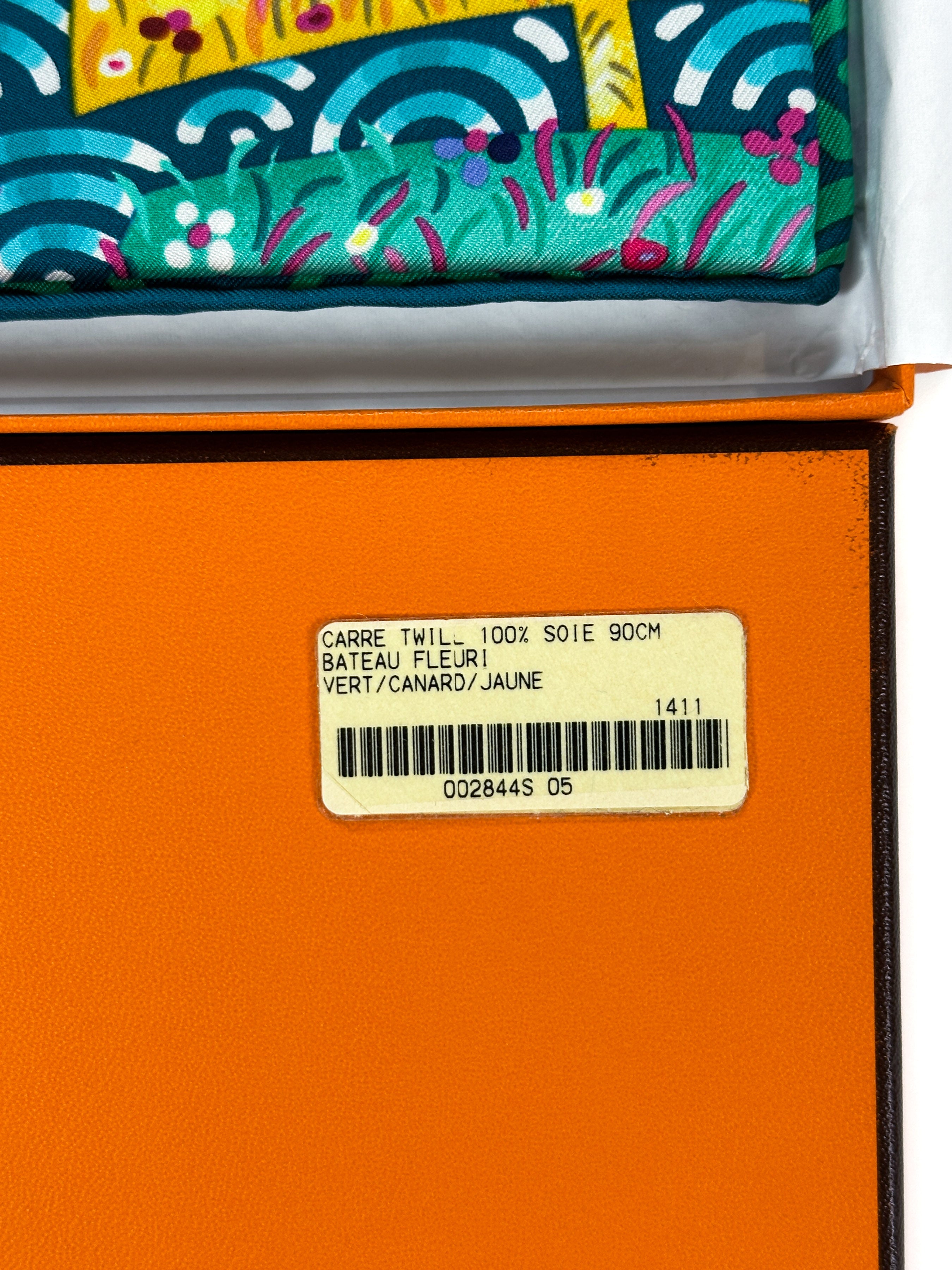 Hermès Bateau Fleuri 90