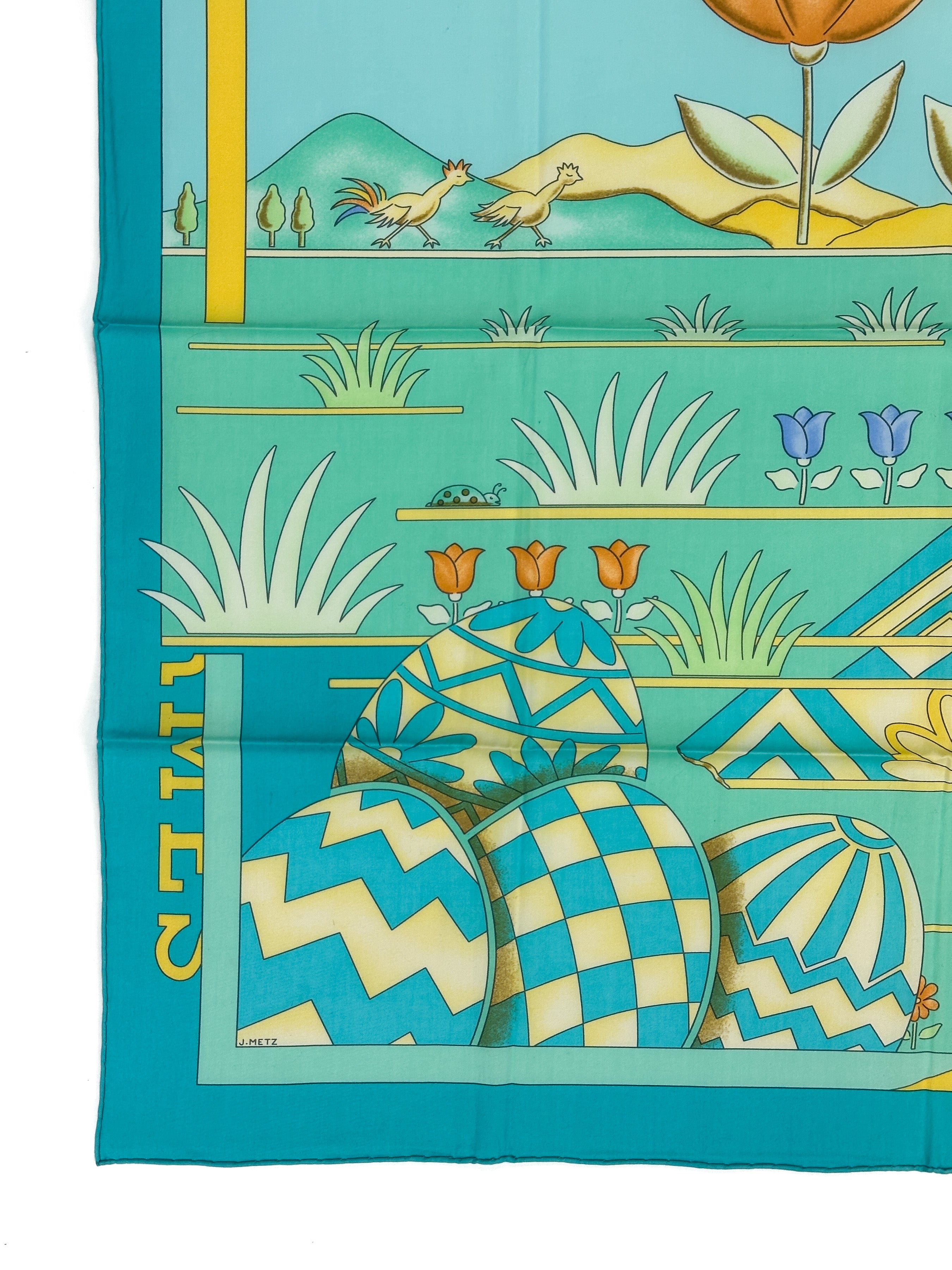 Hermès Les Printemps Cotton 70