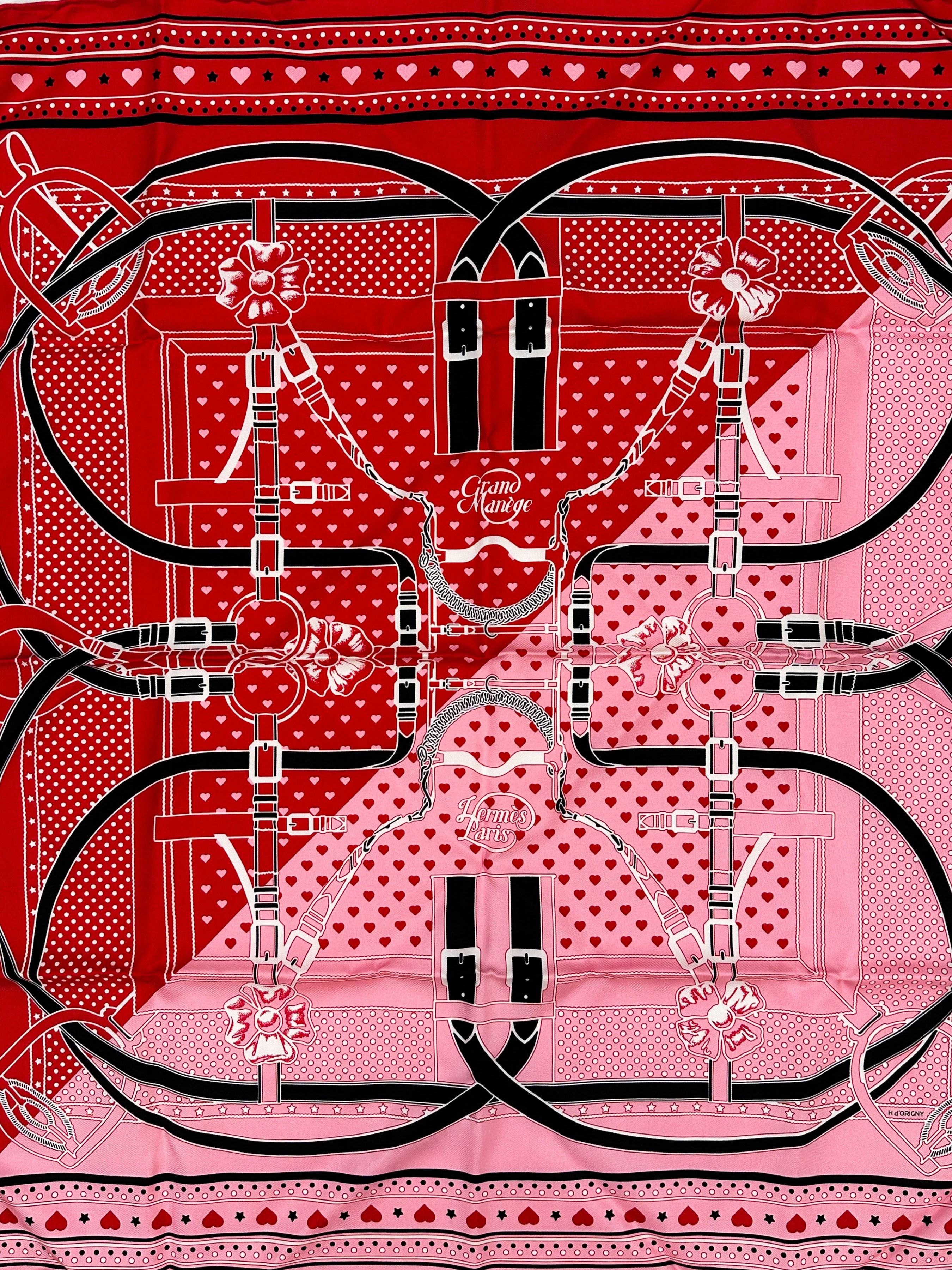 Hermès Le Grand Manege Bandana Love 70