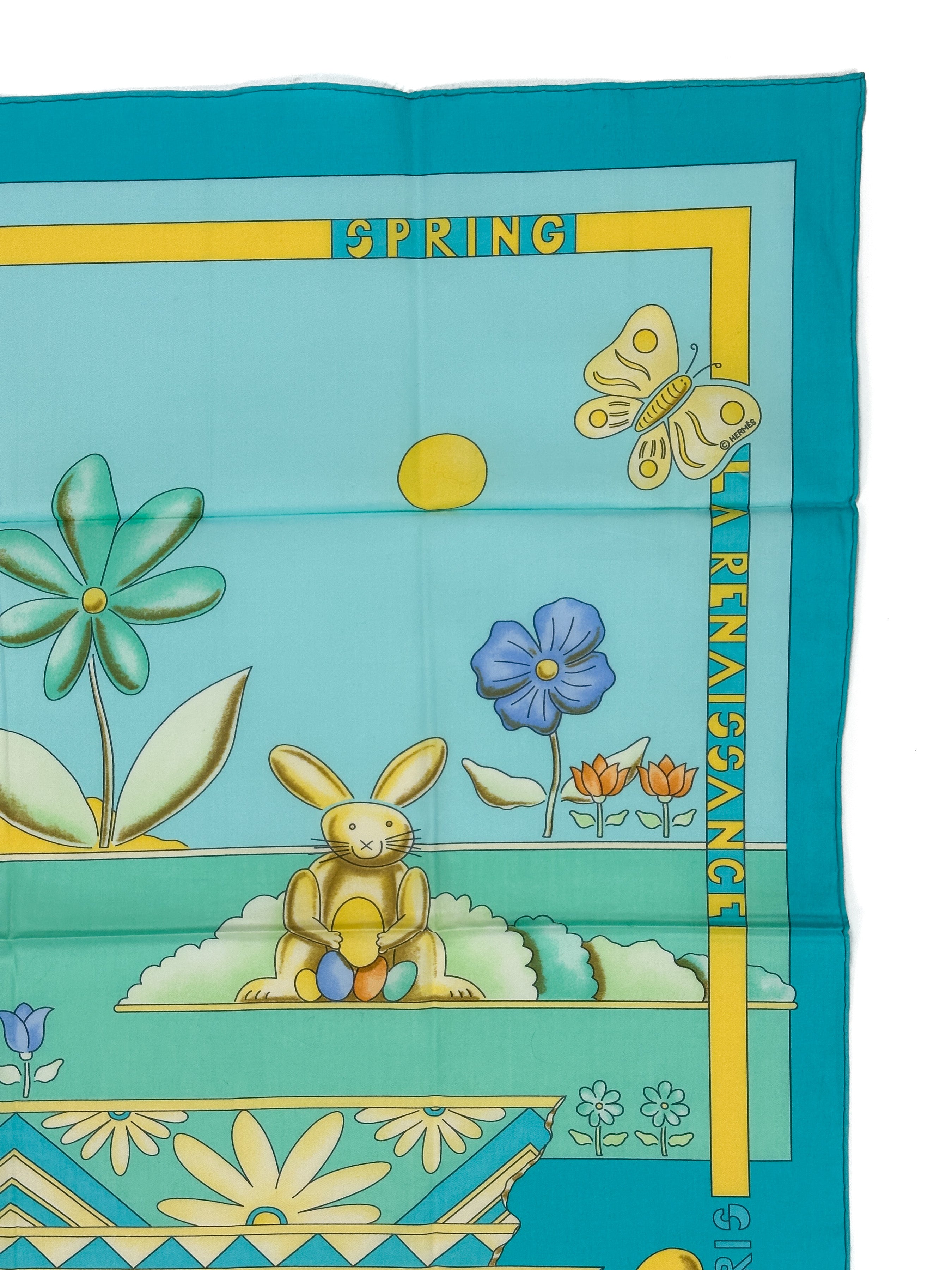 Hermès Les Printemps Cotton 70