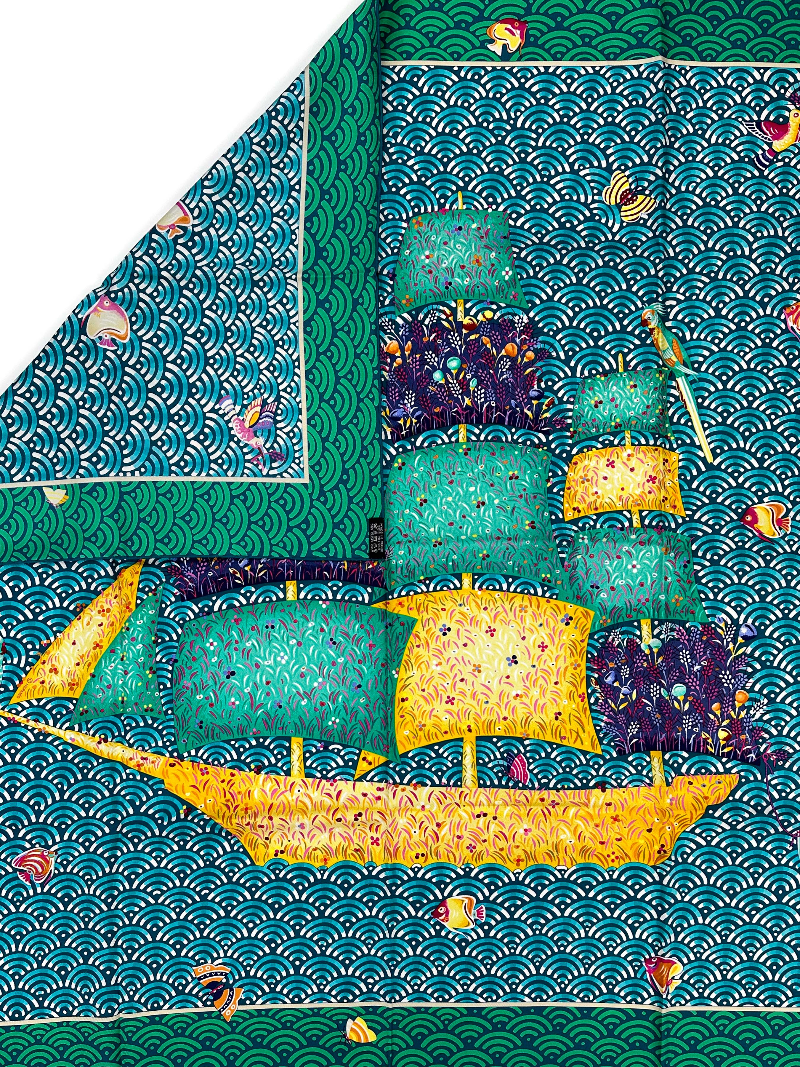 Hermès Bateau Fleuri 90