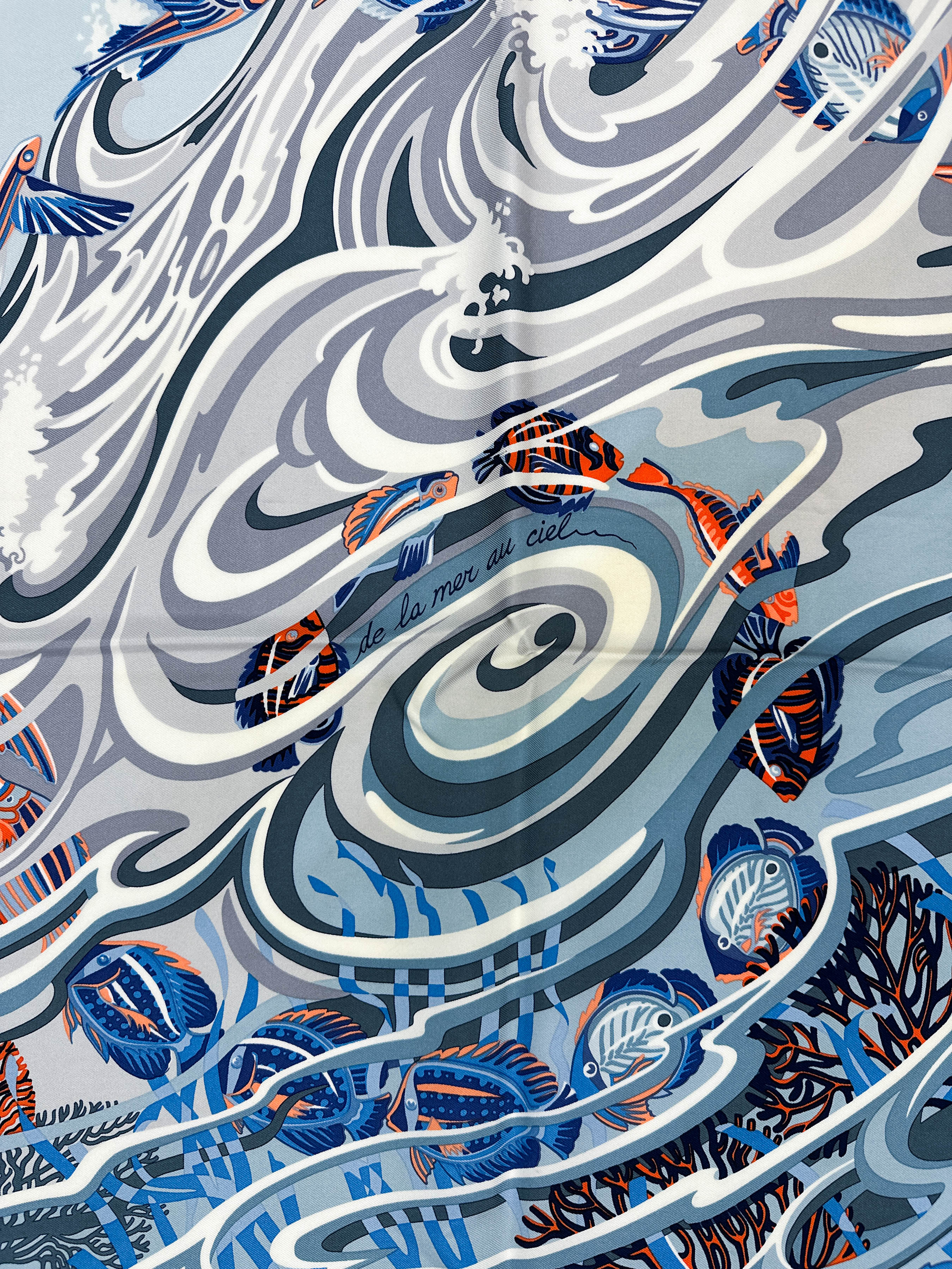 Hermès De La Mer Au Ciel 90