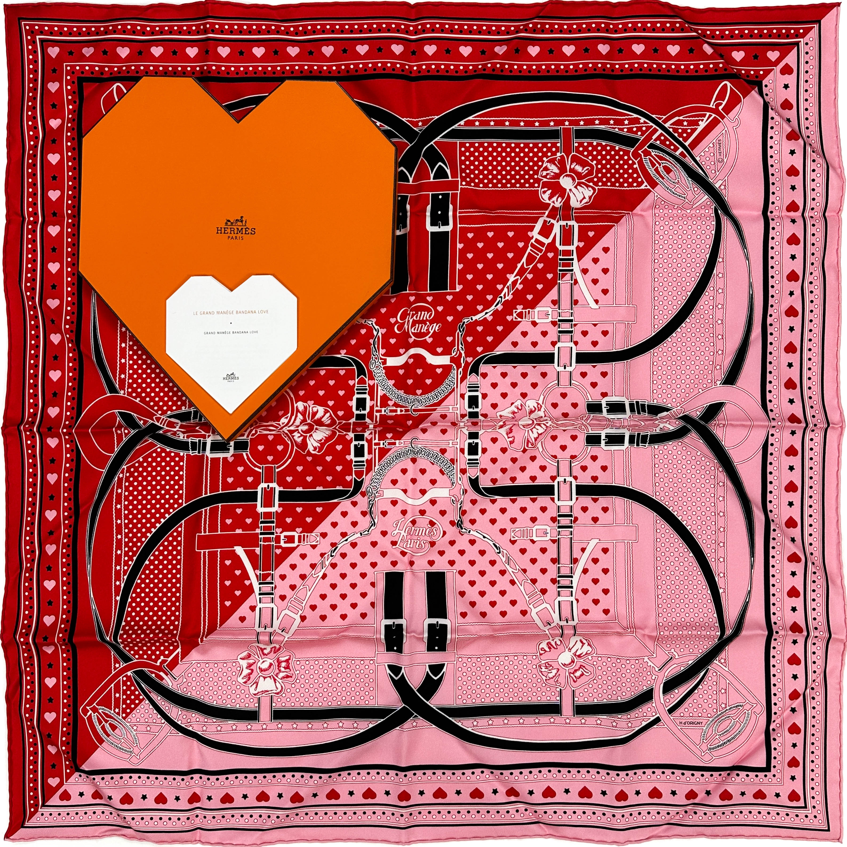 Hermès Le Grand Manege Bandana Love 70