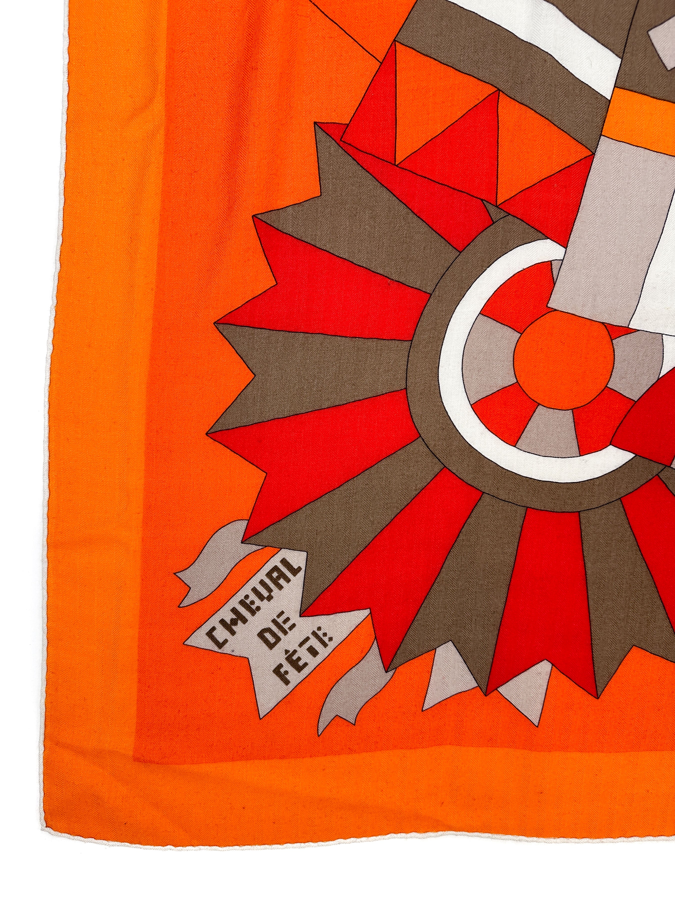 Hermès Cheval de Fête Cashmere Silk 140
