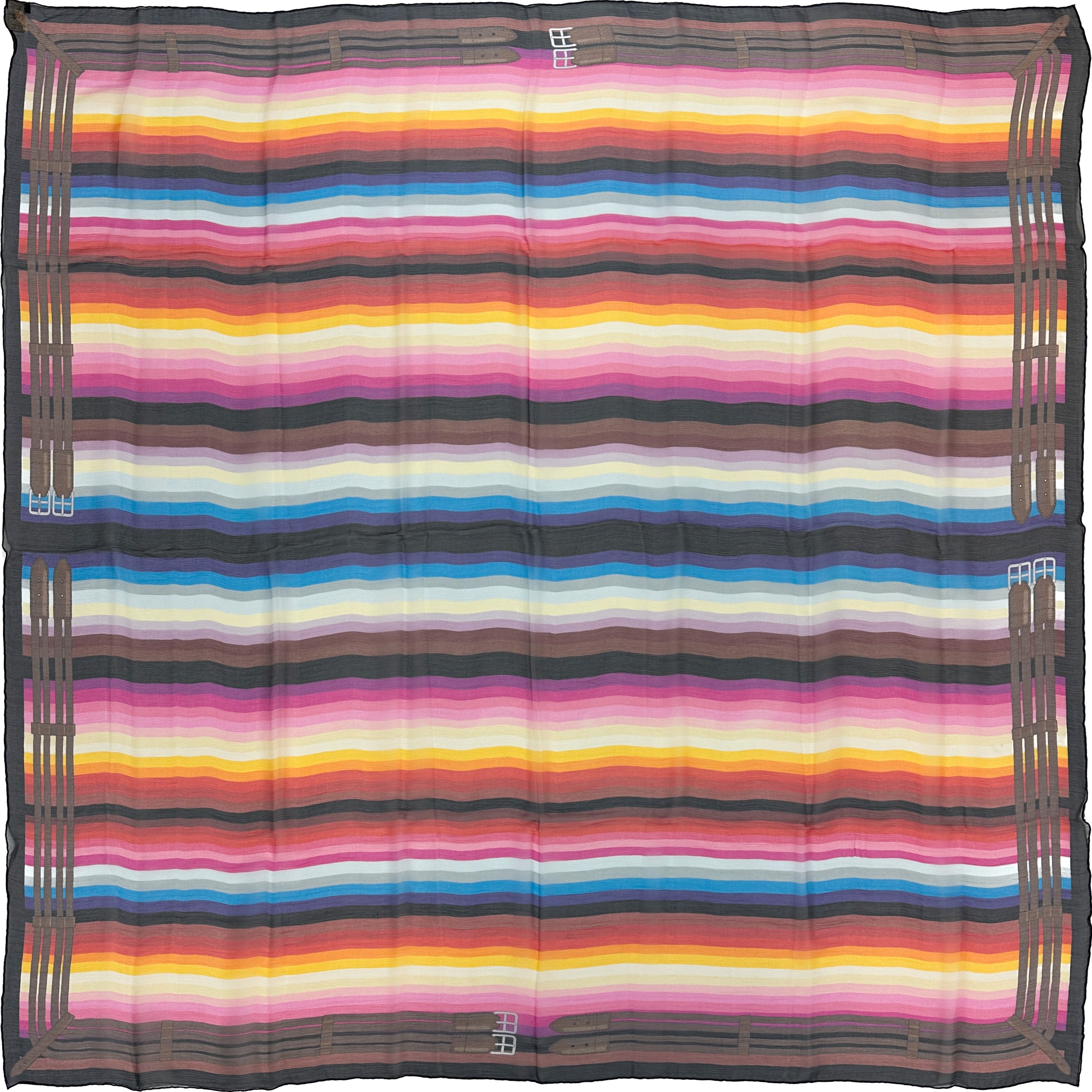 Hermès Rayures Mexicaines Mousseline 140