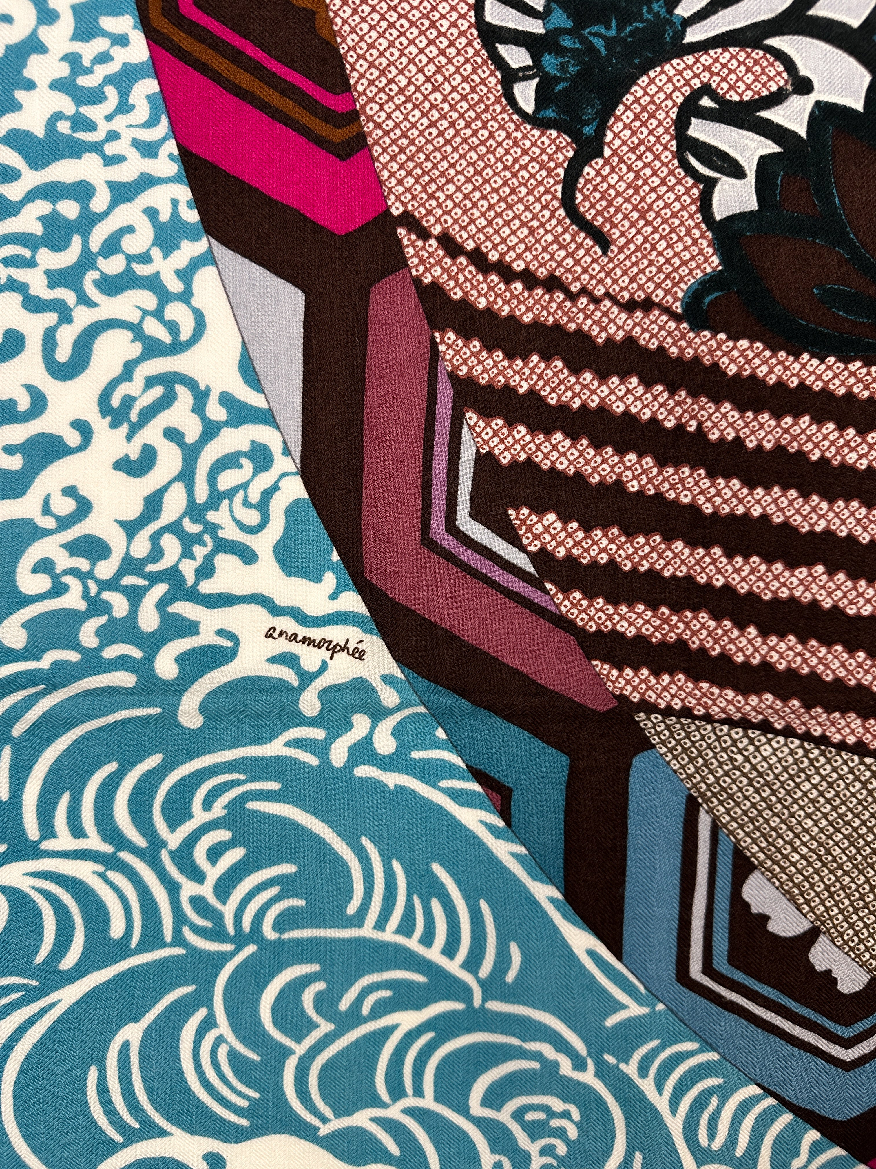 Hermès Ex-Libris en Kimonos Cashmere Silk 140