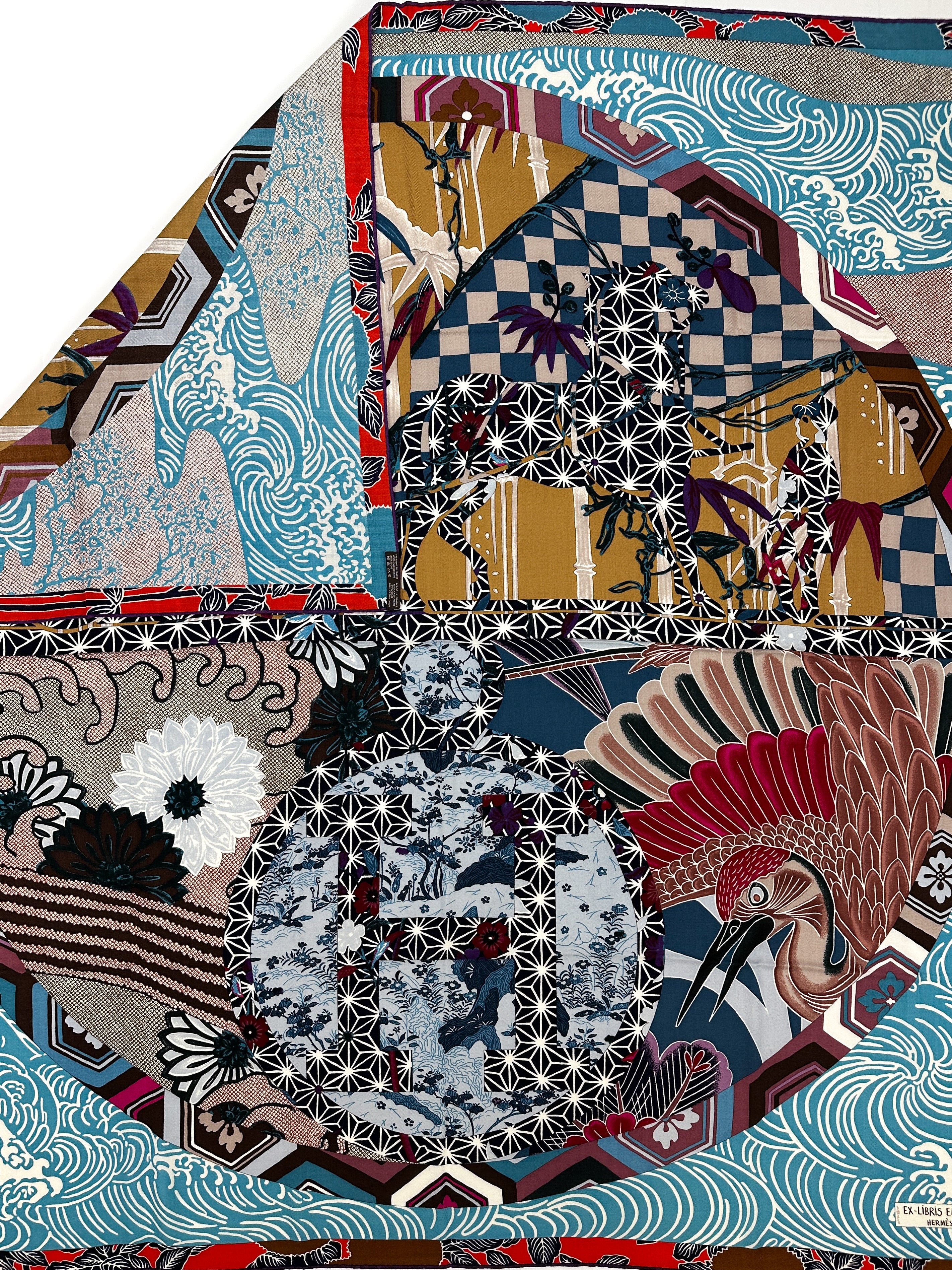 Hermès Ex-Libris en Kimonos Cashmere Silk 140