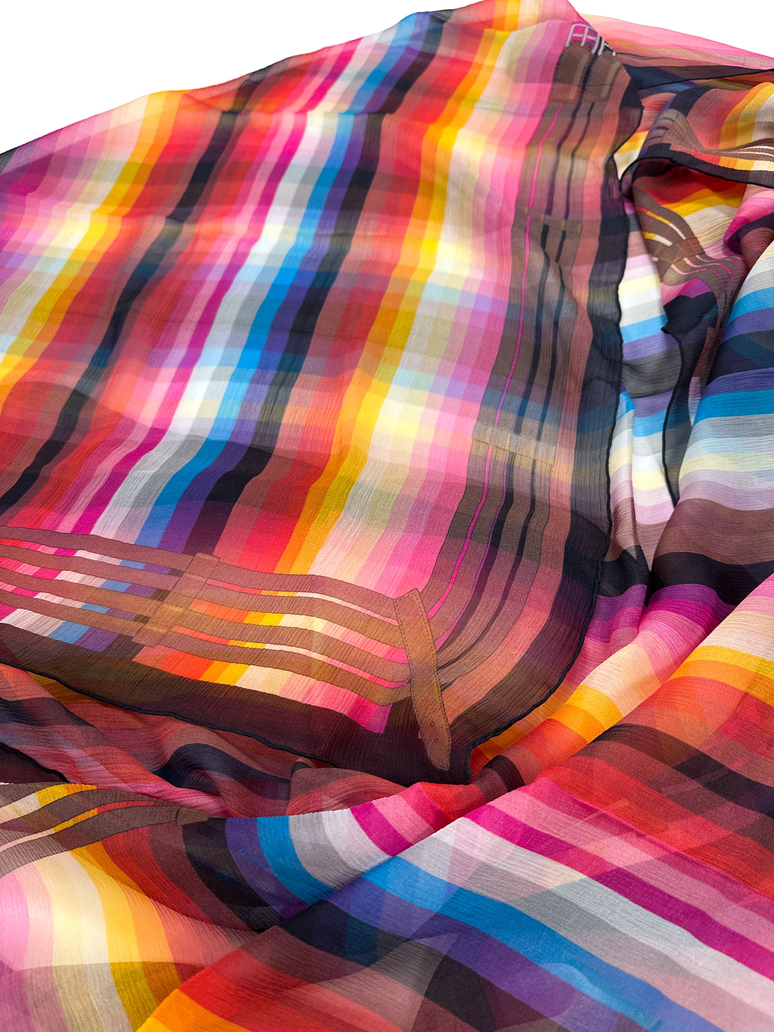 Hermès Rayures Mexicaines Mousseline 140