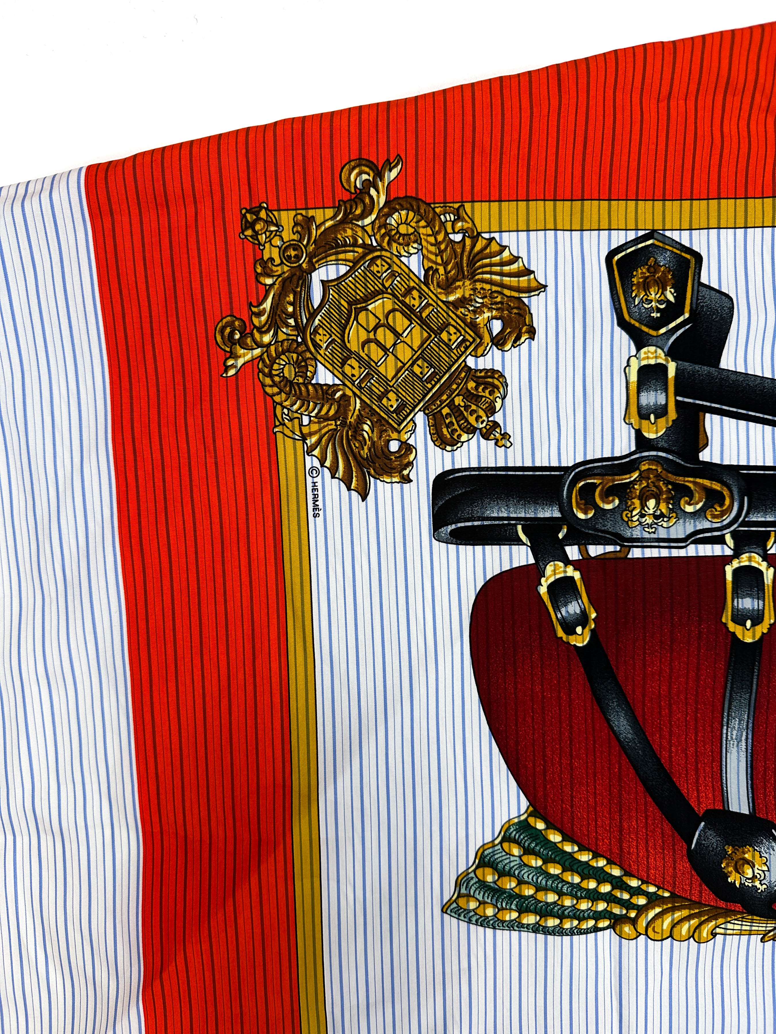 Hermès x Comme des Garçons Harnais de Coeur Shawl