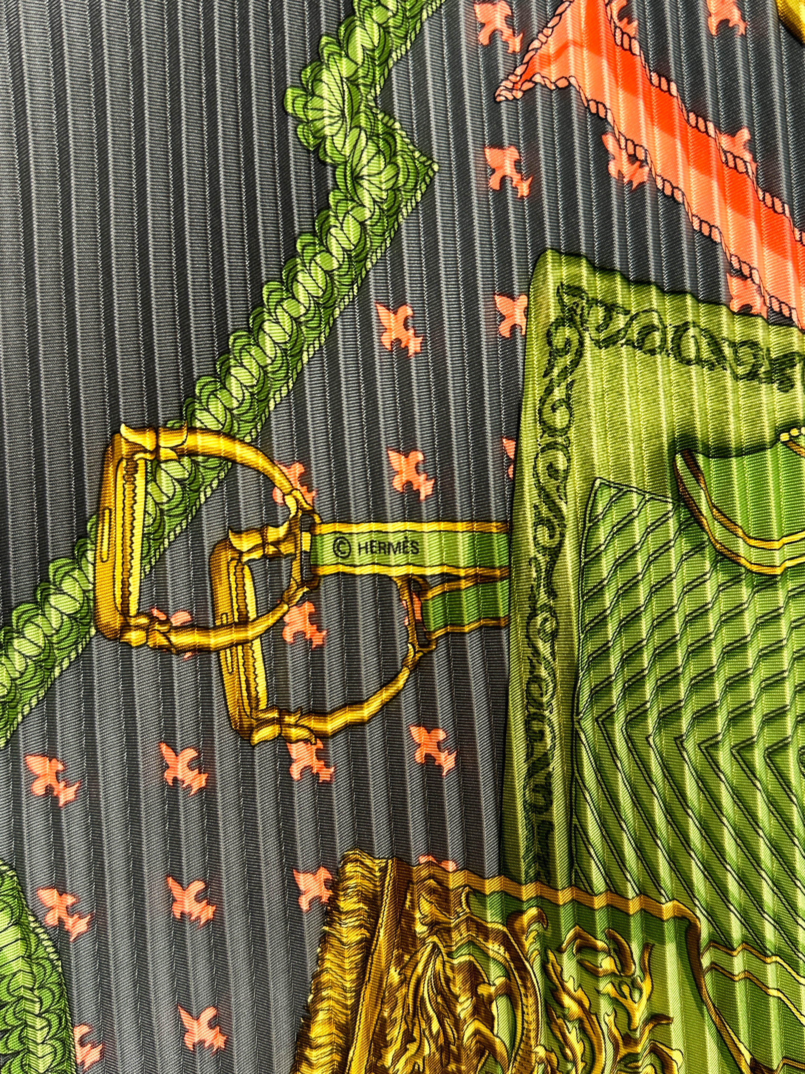 Hermès Selles a Housse Plissé 90