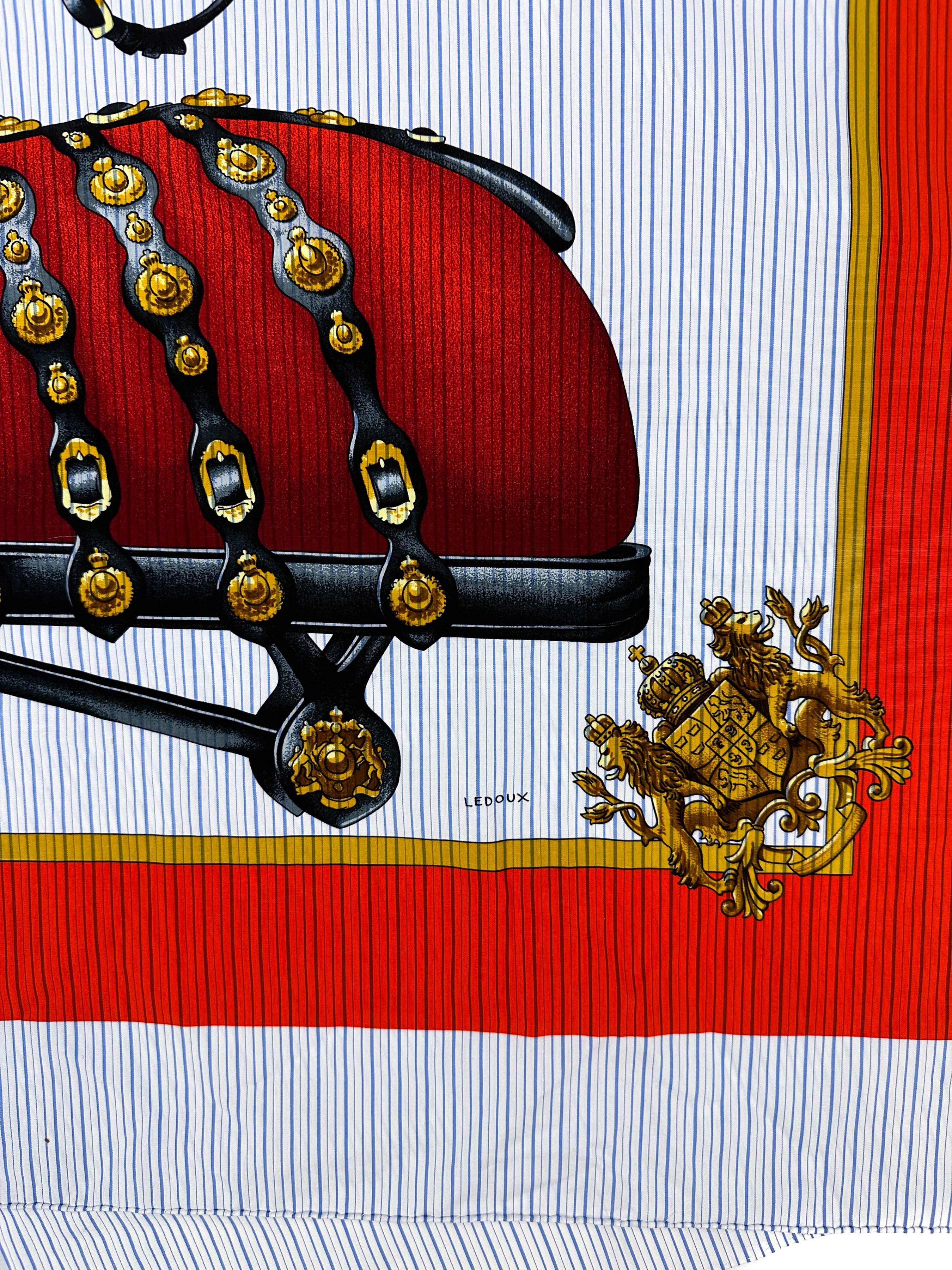 Hermès x Comme des Garçons Harnais de Coeur Shawl