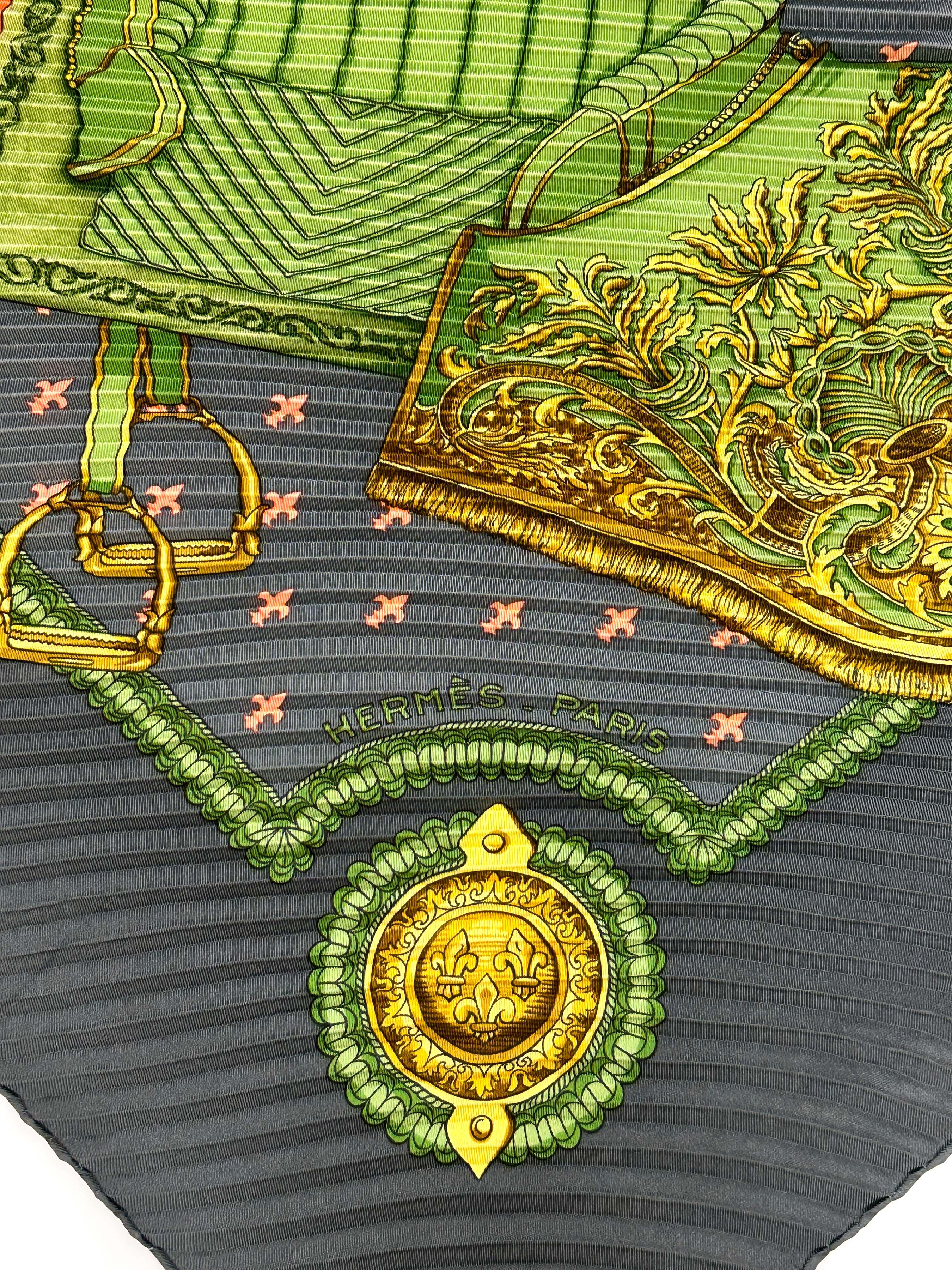 Hermès Selles a Housse Plissé 90
