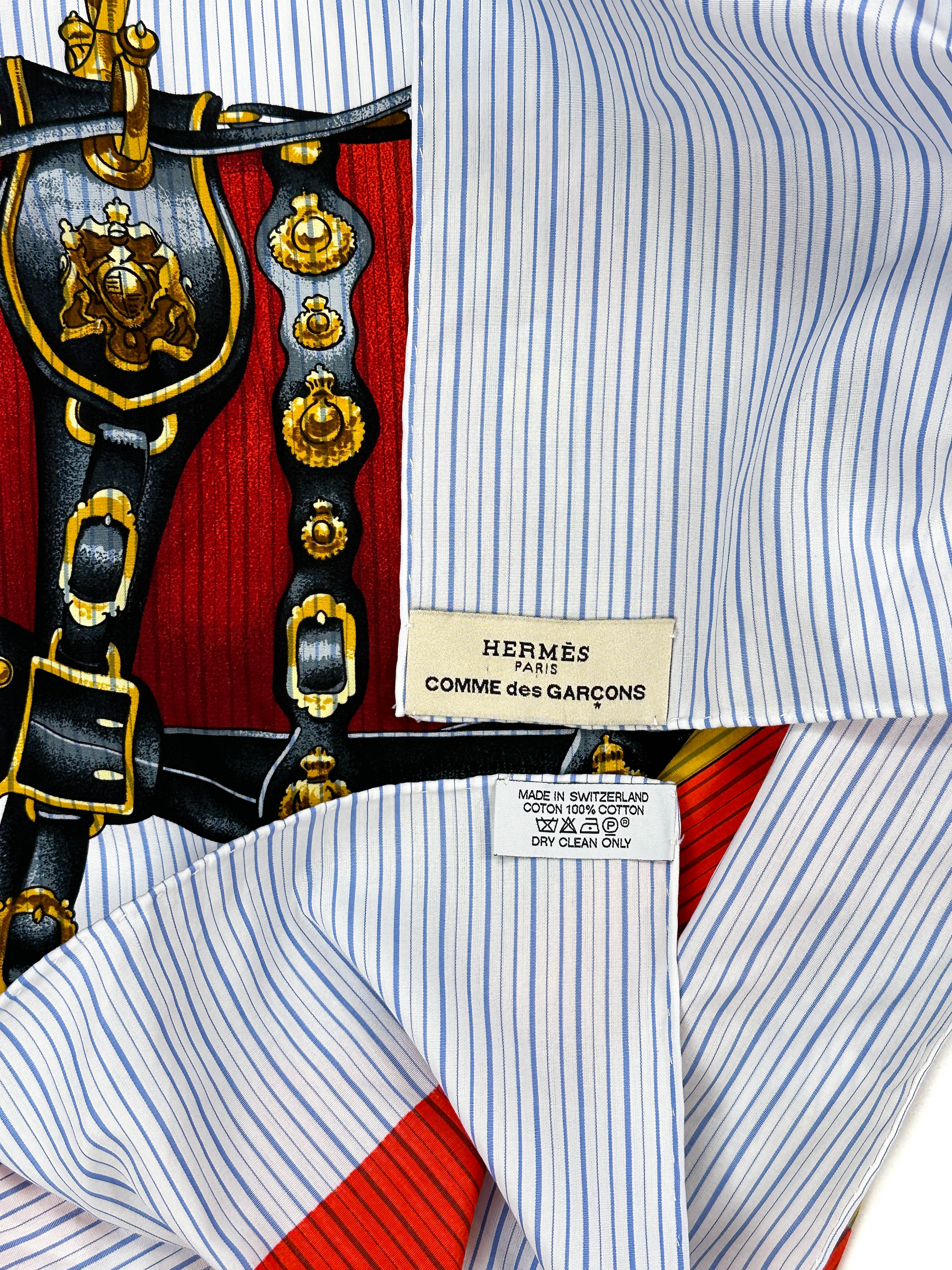 Hermès x Comme des Garçons Harnais de Coeur Shawl