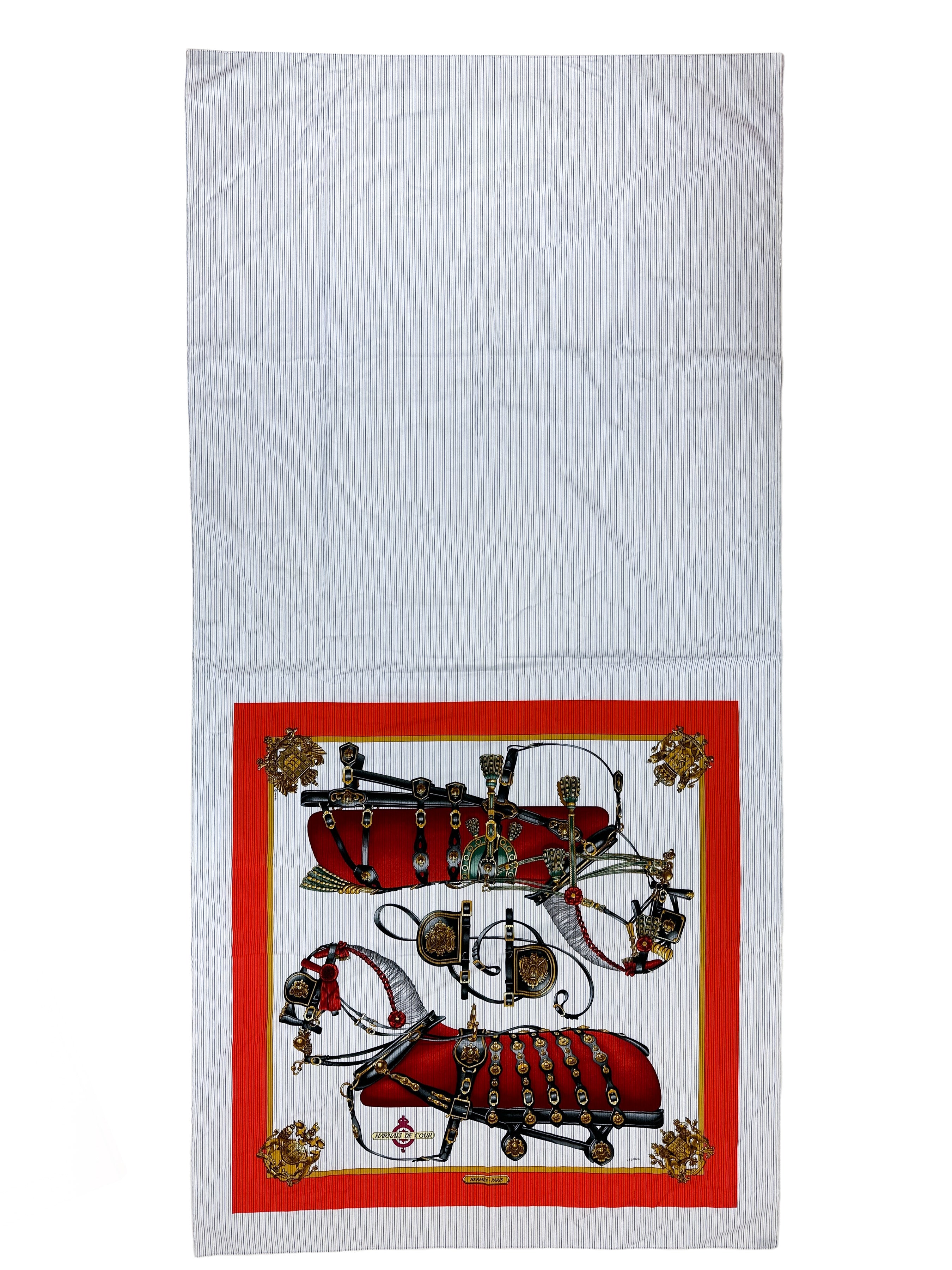 Hermès x Comme des Garçons Harnais de Coeur Shawl