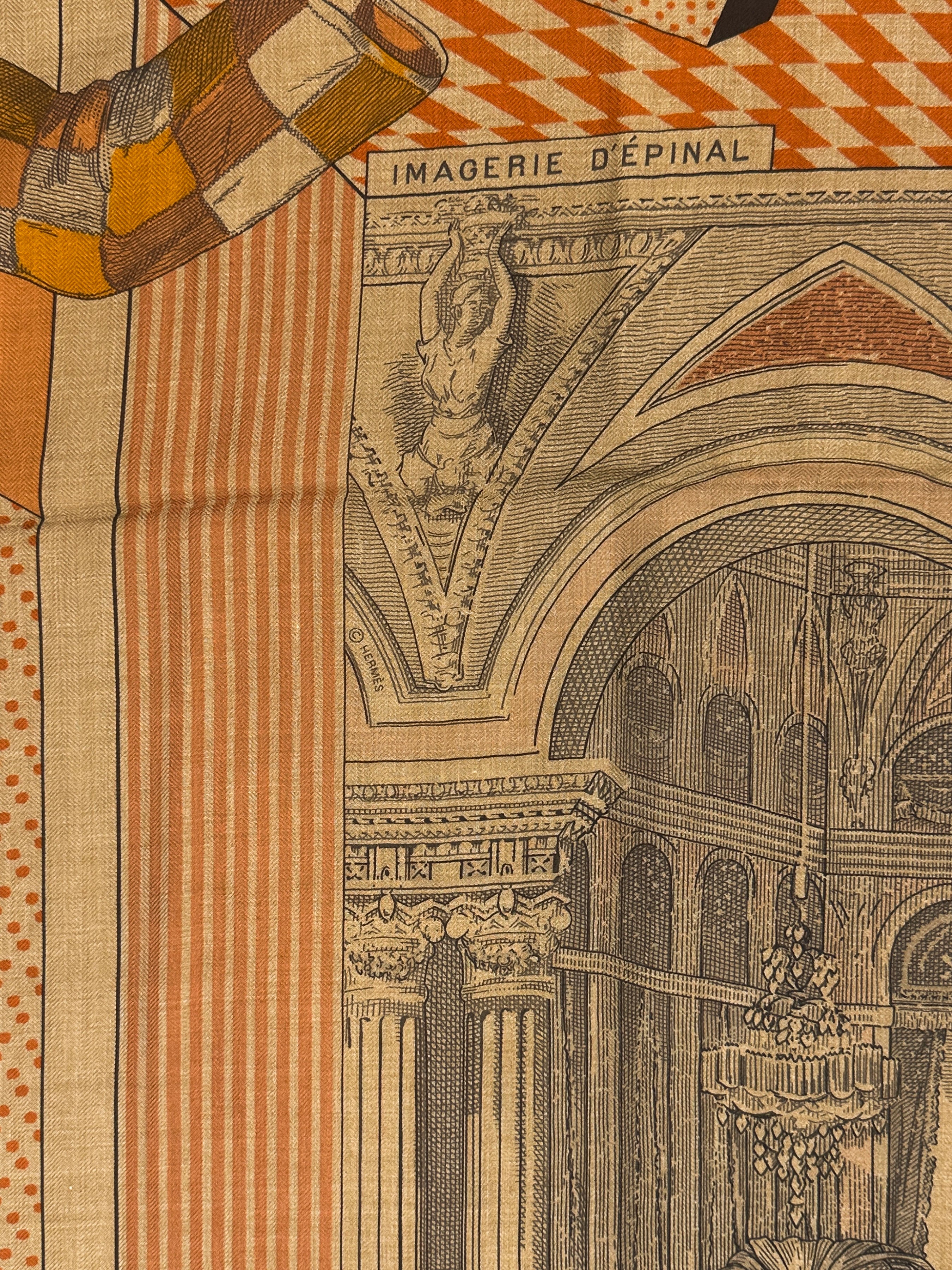 Hermès Grand Théâtre Nouveau Cashmere Silk 140
