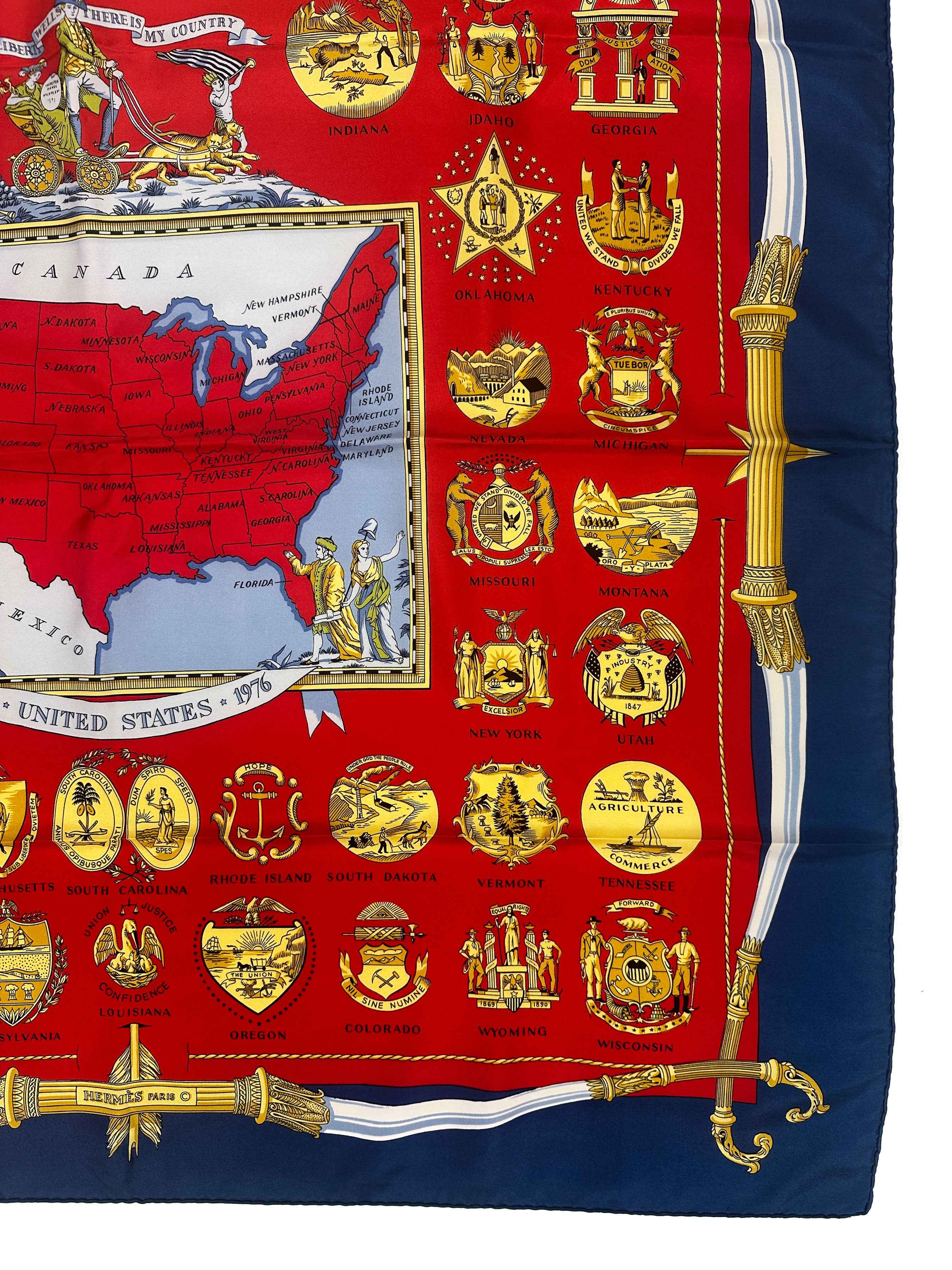 Hermès Special Edition 1976 Bicentenary Arms Of The United States 90