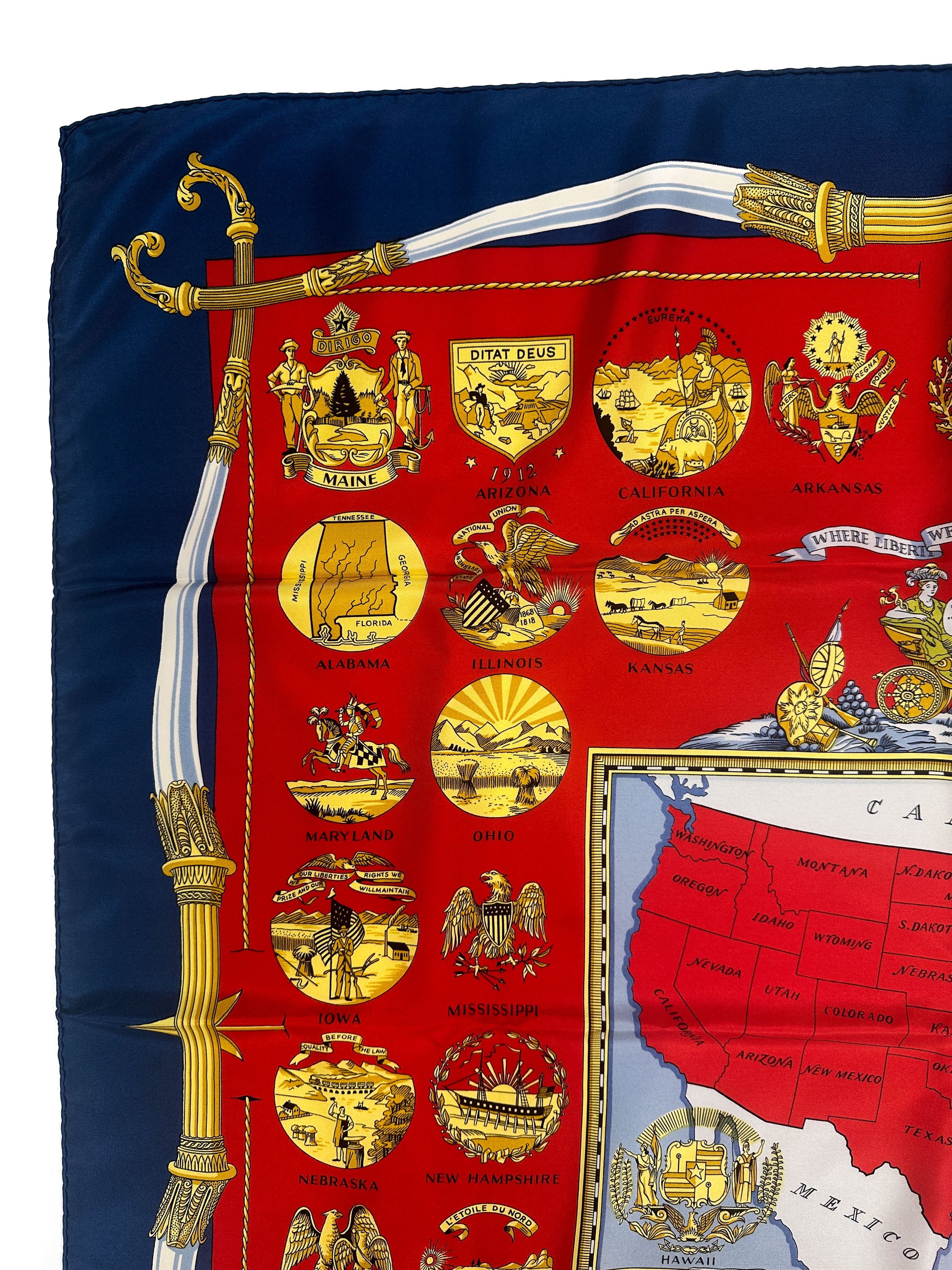 Hermès Special Edition 1976 Bicentenary Arms Of The United States 90
