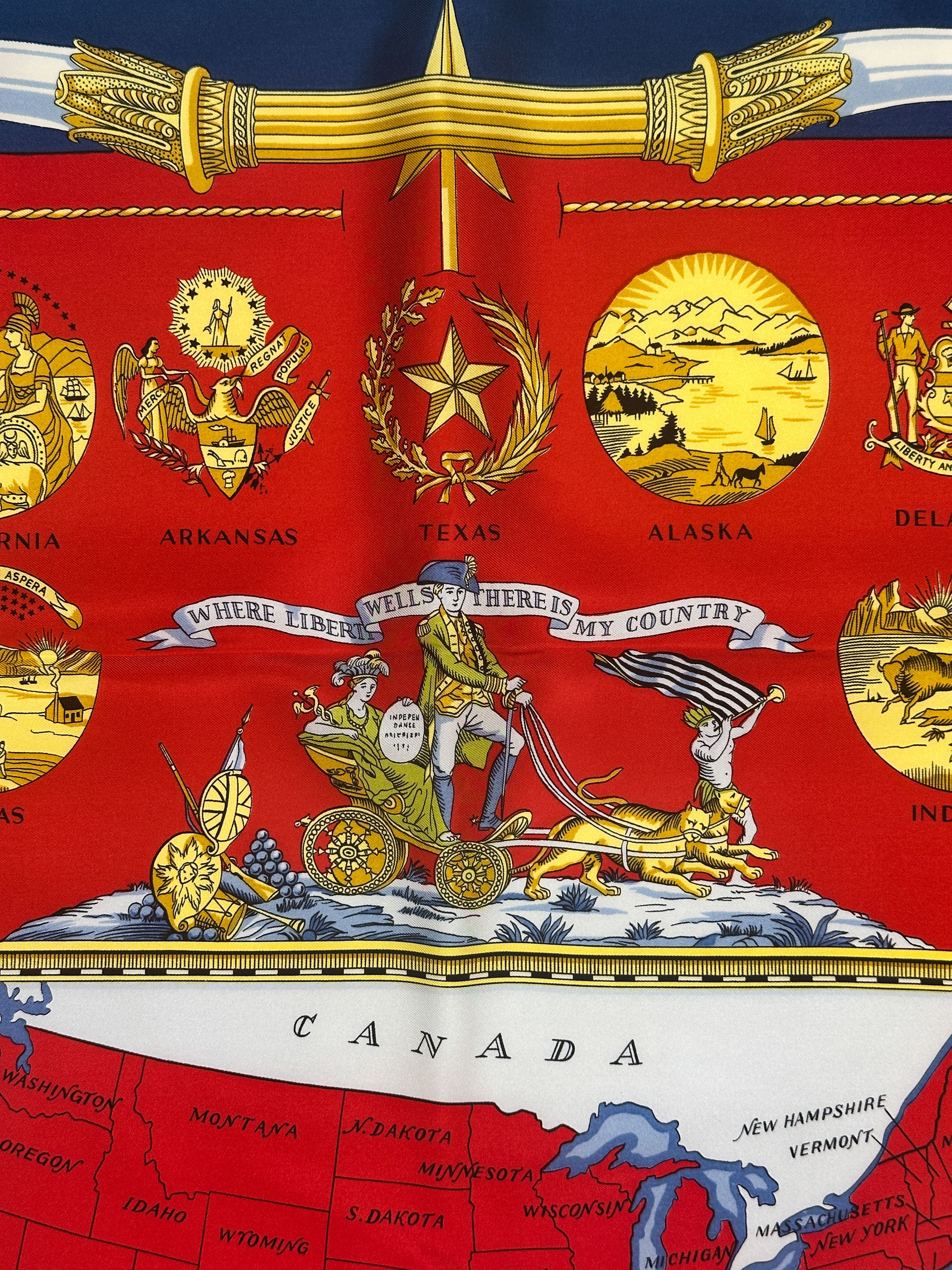 Hermès Special Edition 1976 Bicentenary Arms Of The United States 90