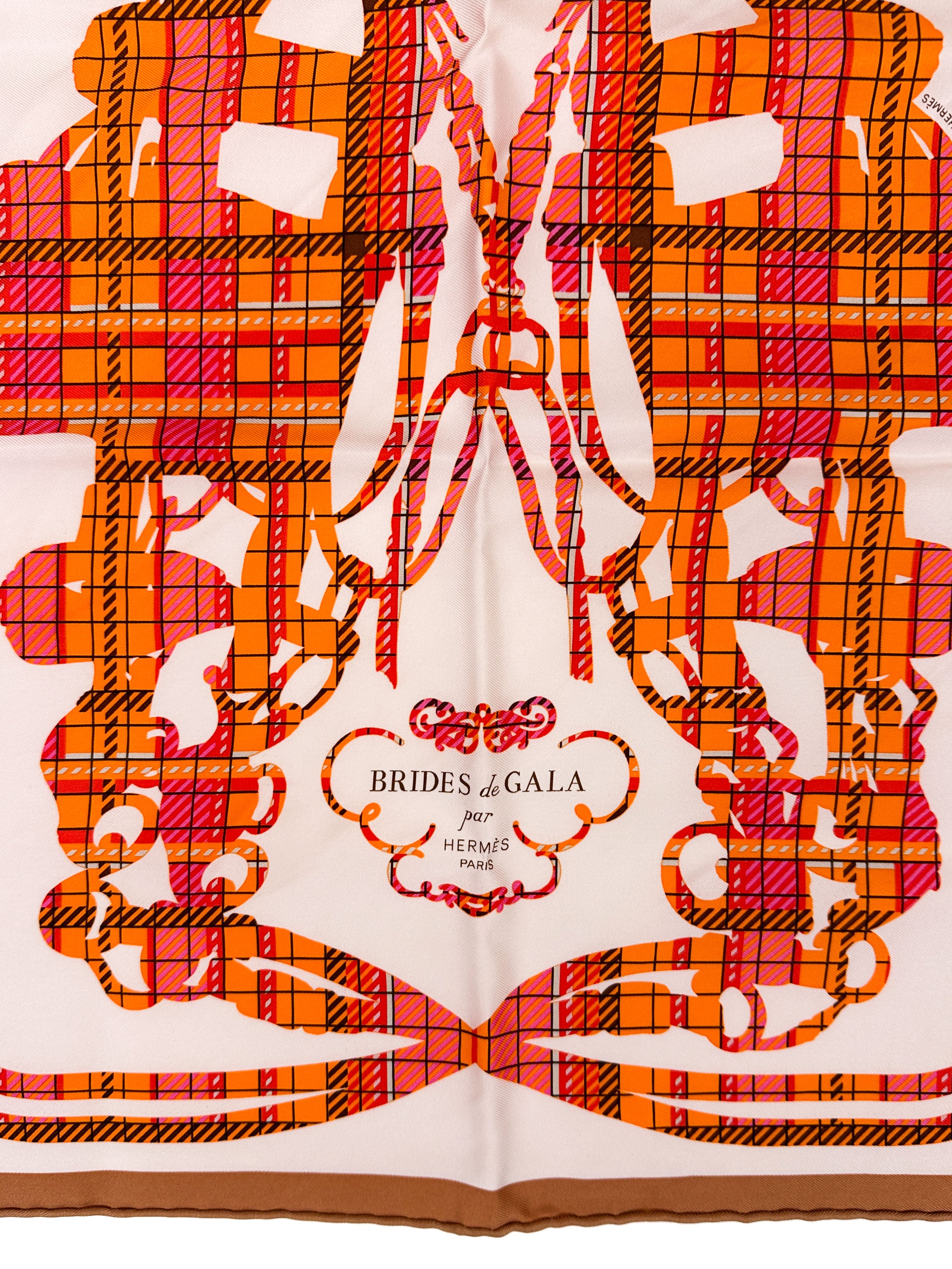 Hermès Brides de Gala Tartan 45