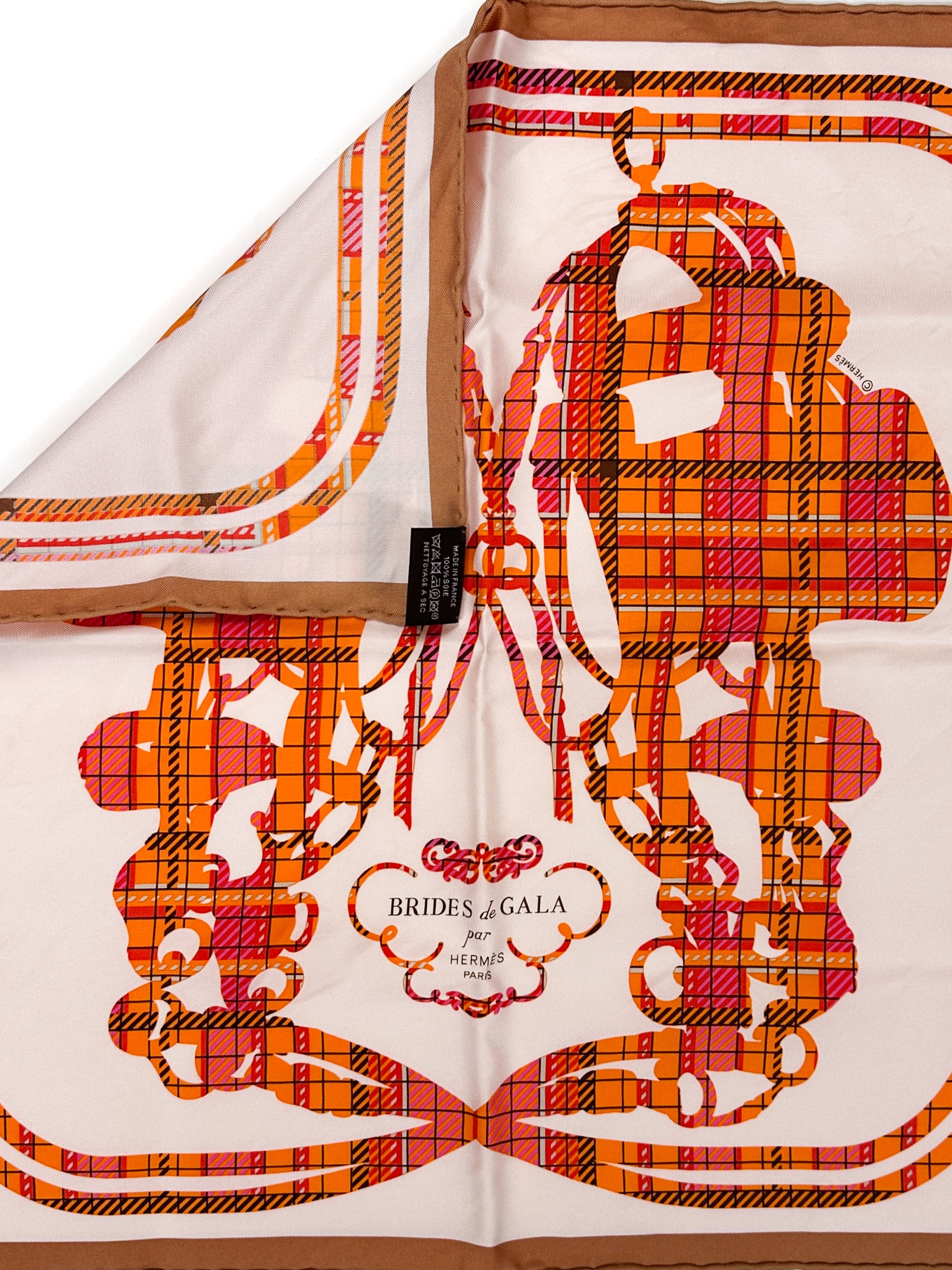 Hermès Brides de Gala Tartan 45