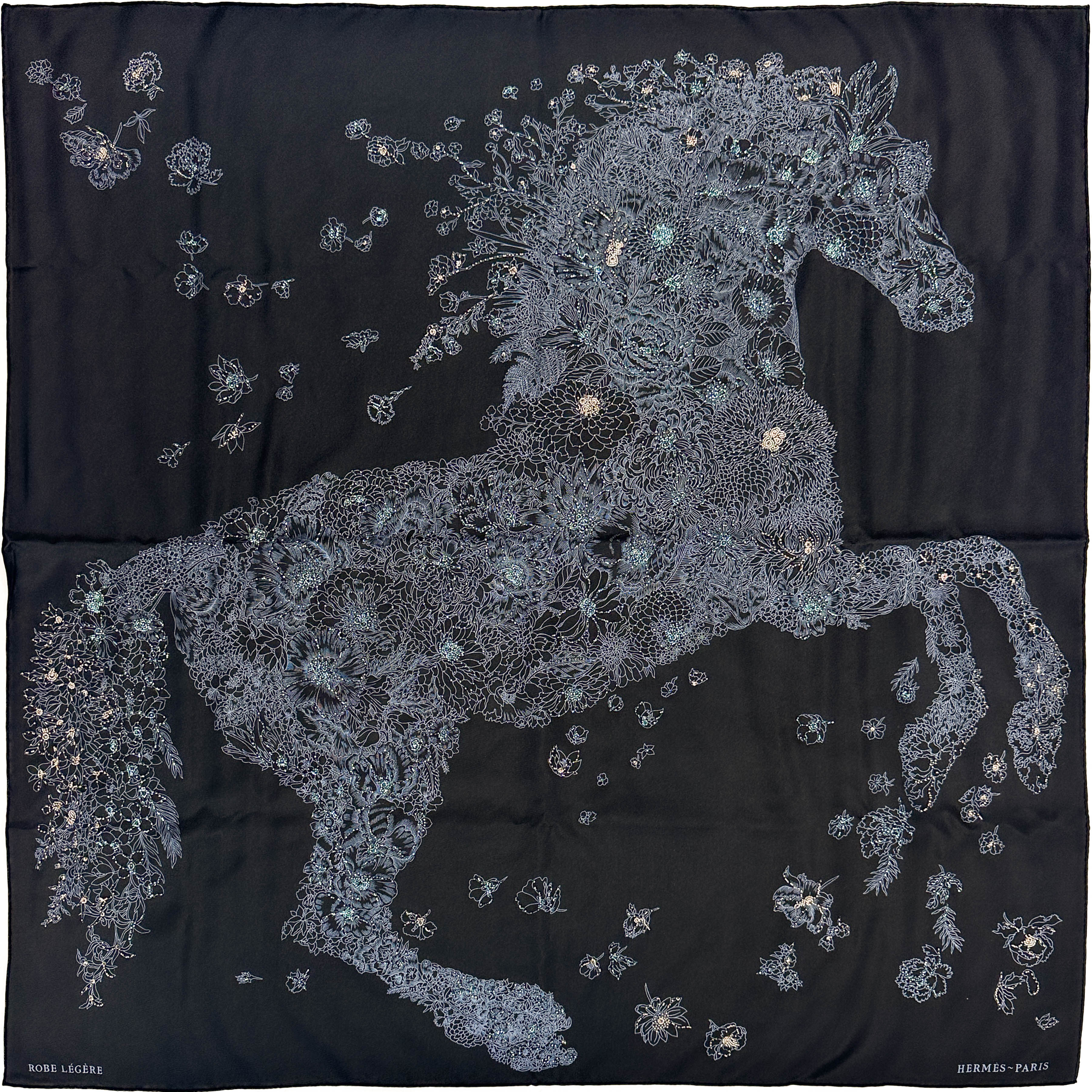 Hermès Robe Légère Beaded Exceptional 90