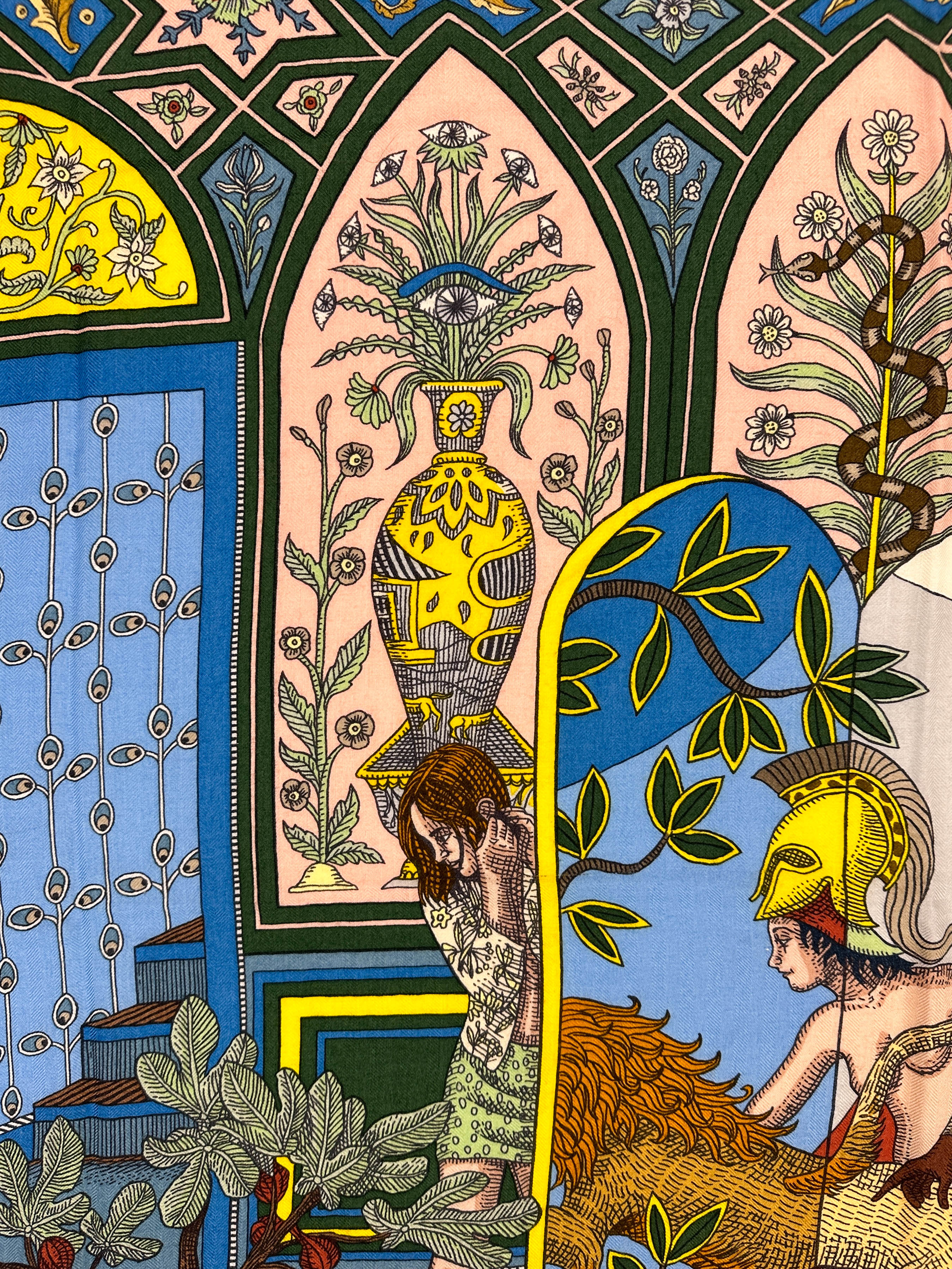 Hermès La Danse des Amazones Cashmere Silk 140