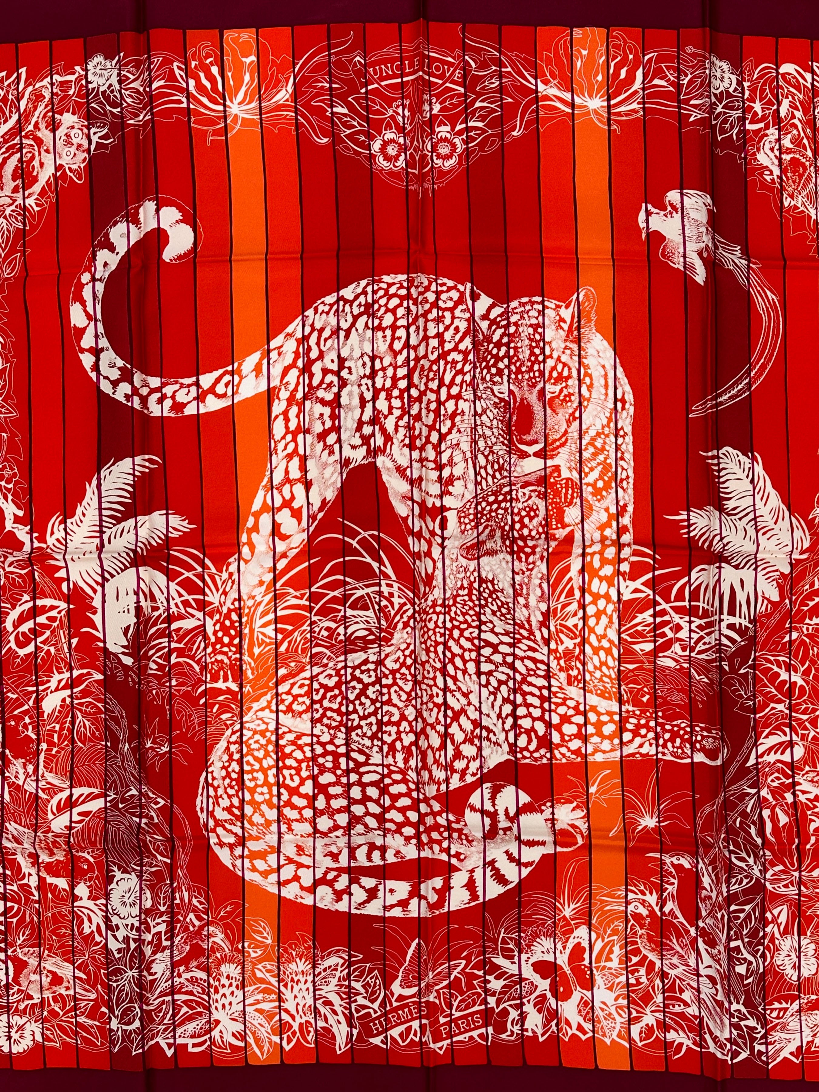 Hermès Jungle Love Rainbow 90