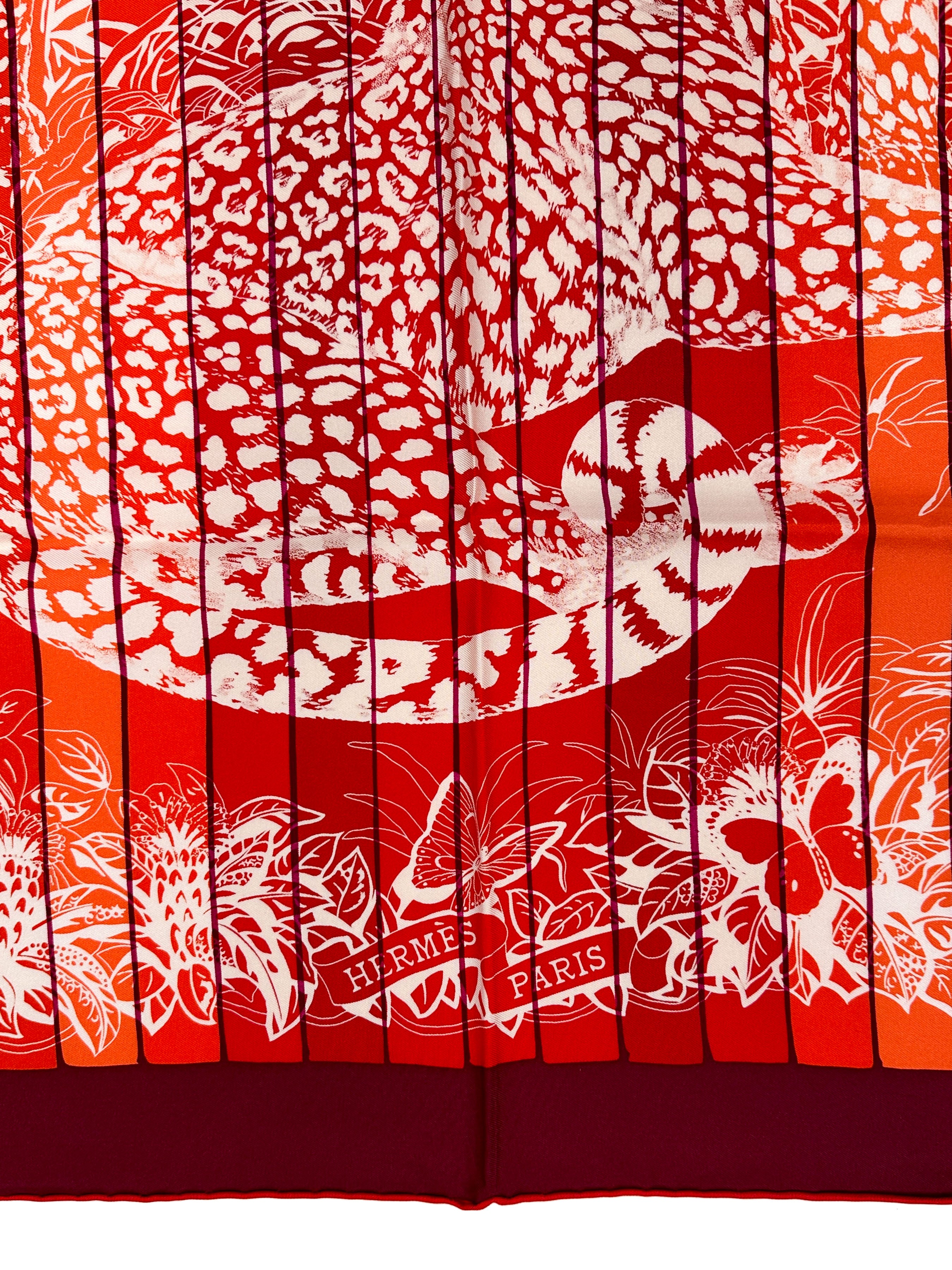 Hermès Jungle Love Rainbow 90