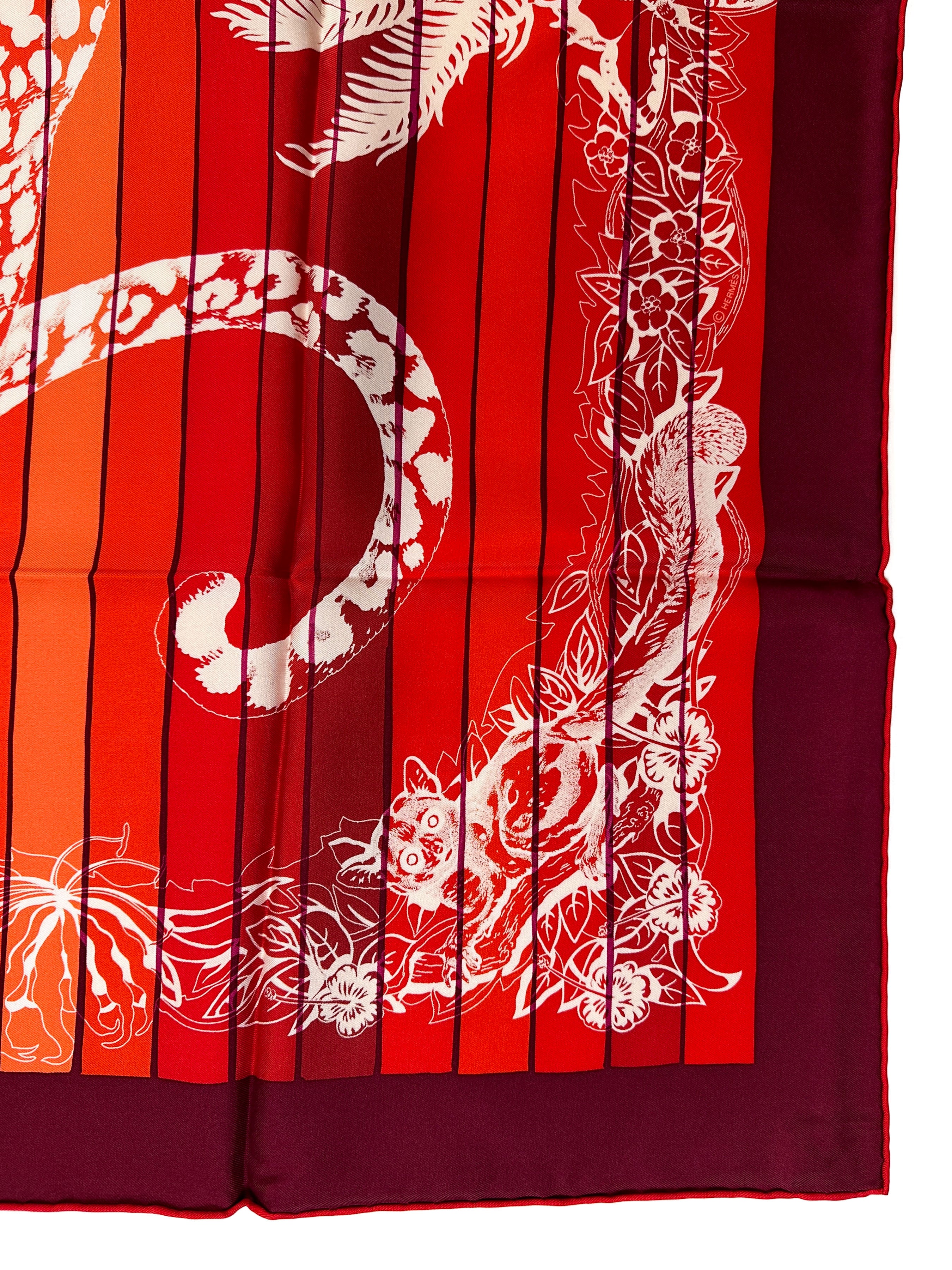 Hermès Jungle Love Rainbow 90