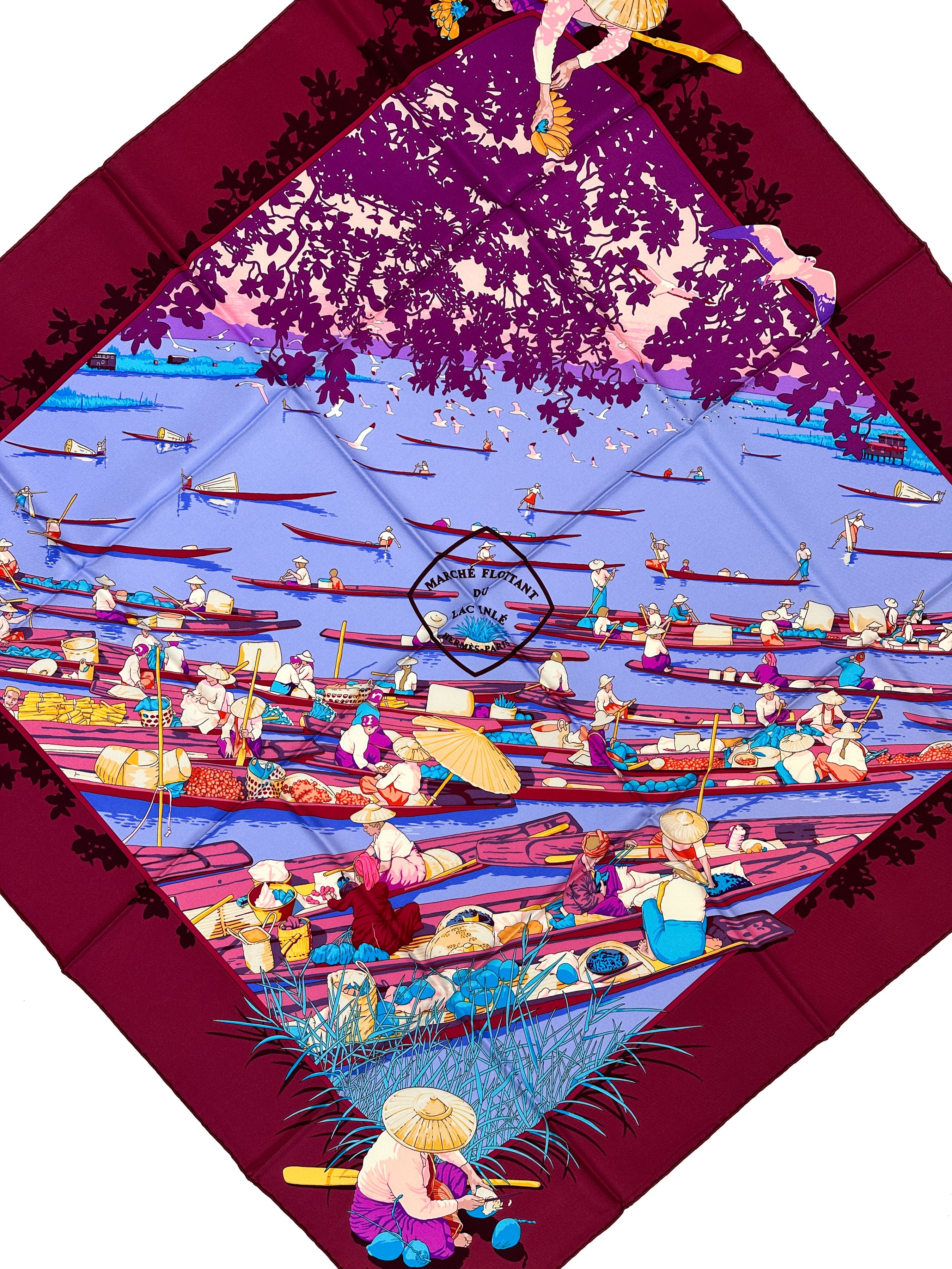 Hermès Marché Flottant Du Lac Inlé 90