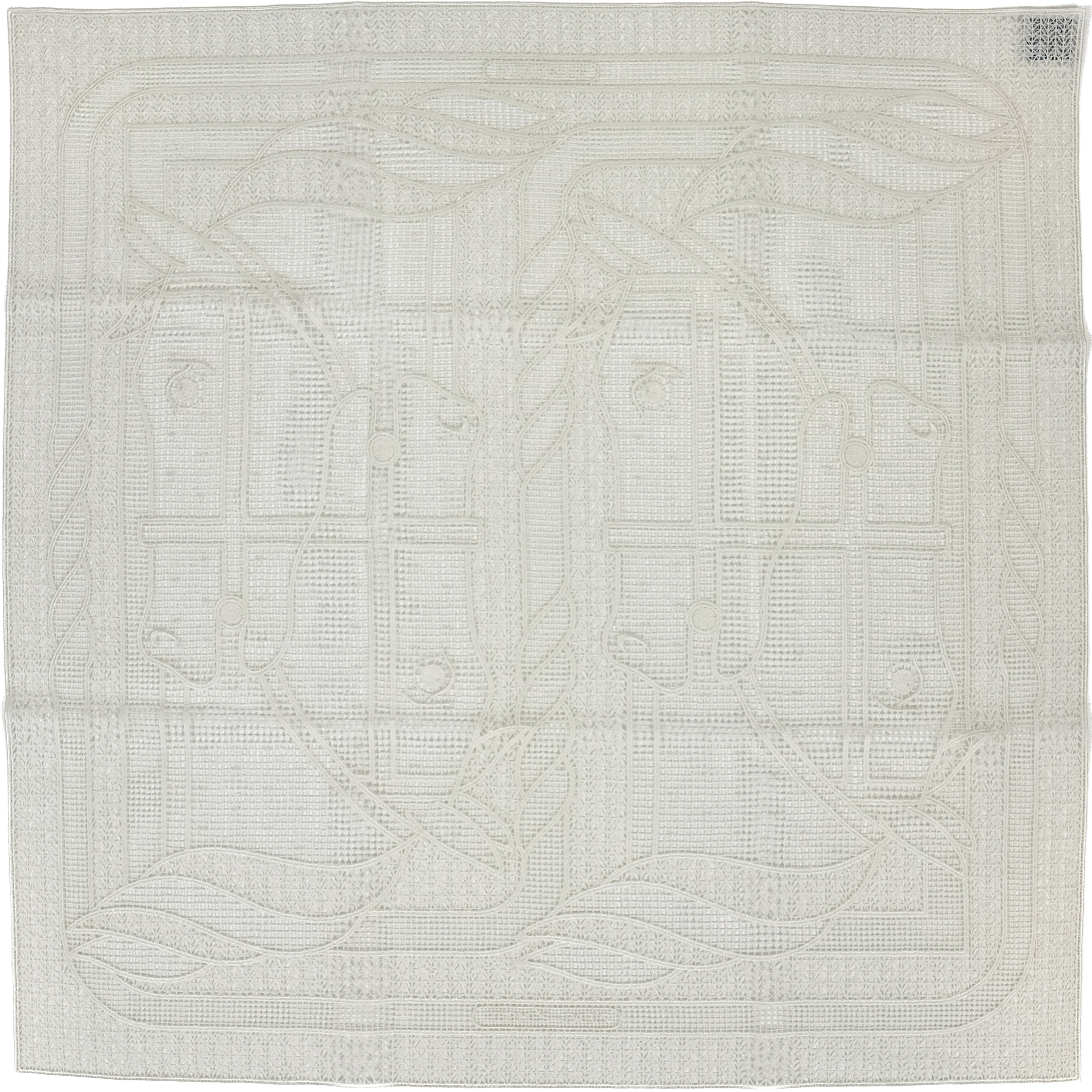 Hermès Guipure Quadrige Cotton Silk 60