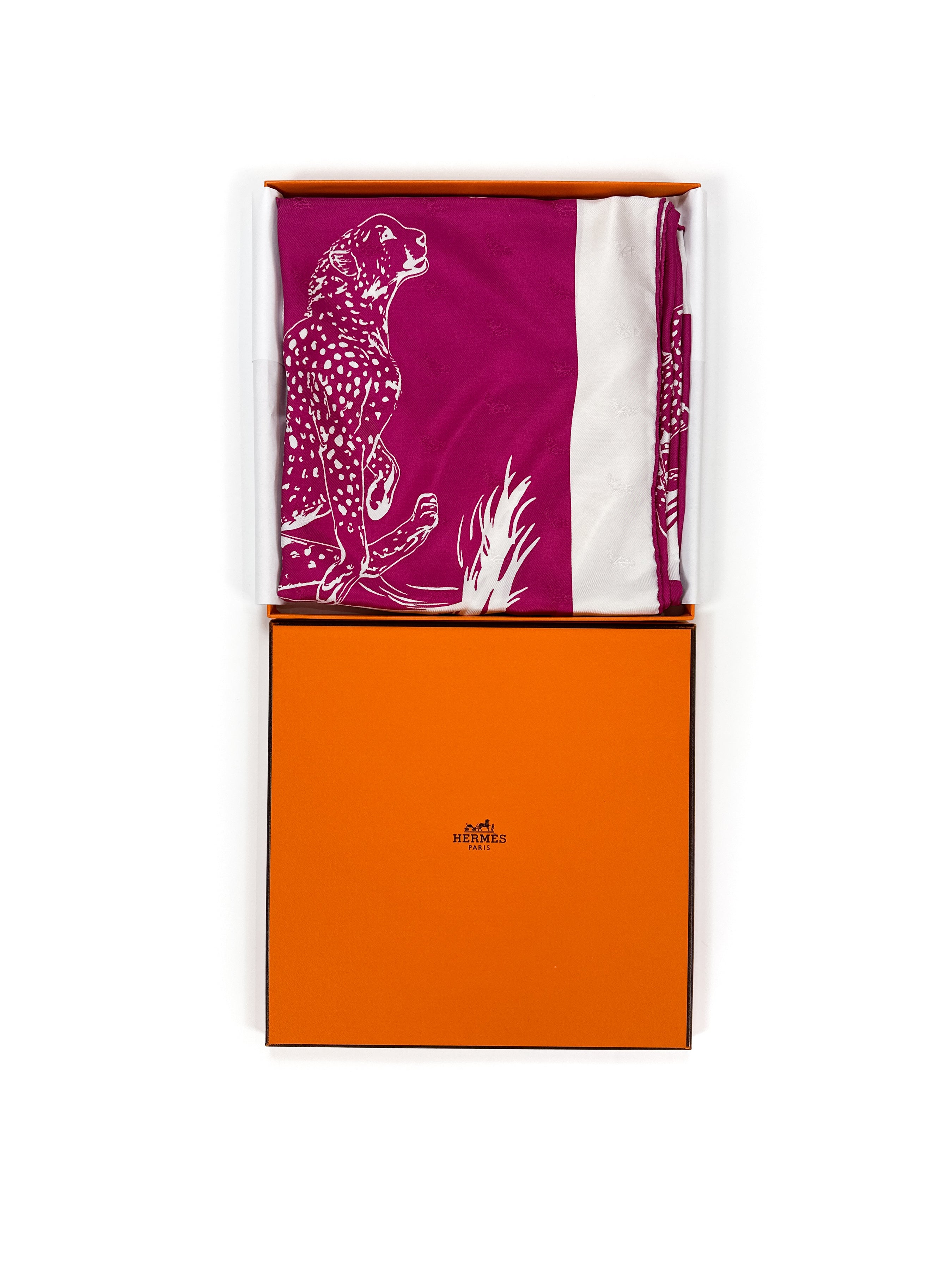 Hermès Guépards Tatouages Jacquard 90